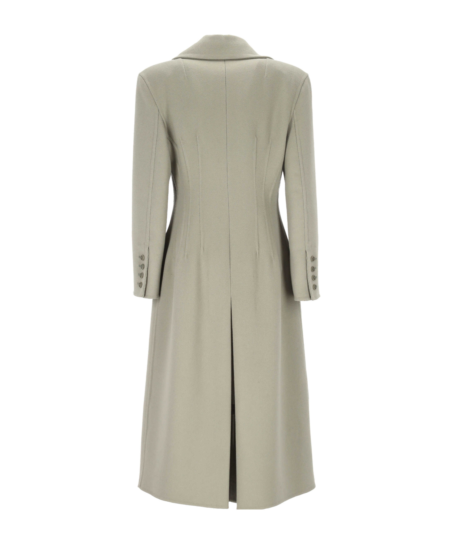 Ermanno Scervino Long-sleeved Coat In Gray