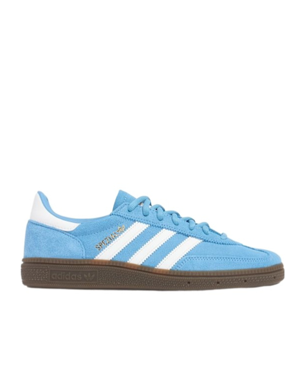 Adidas Originals Mens Blue White Gum Handball Spezial Suede Low-top Trainers