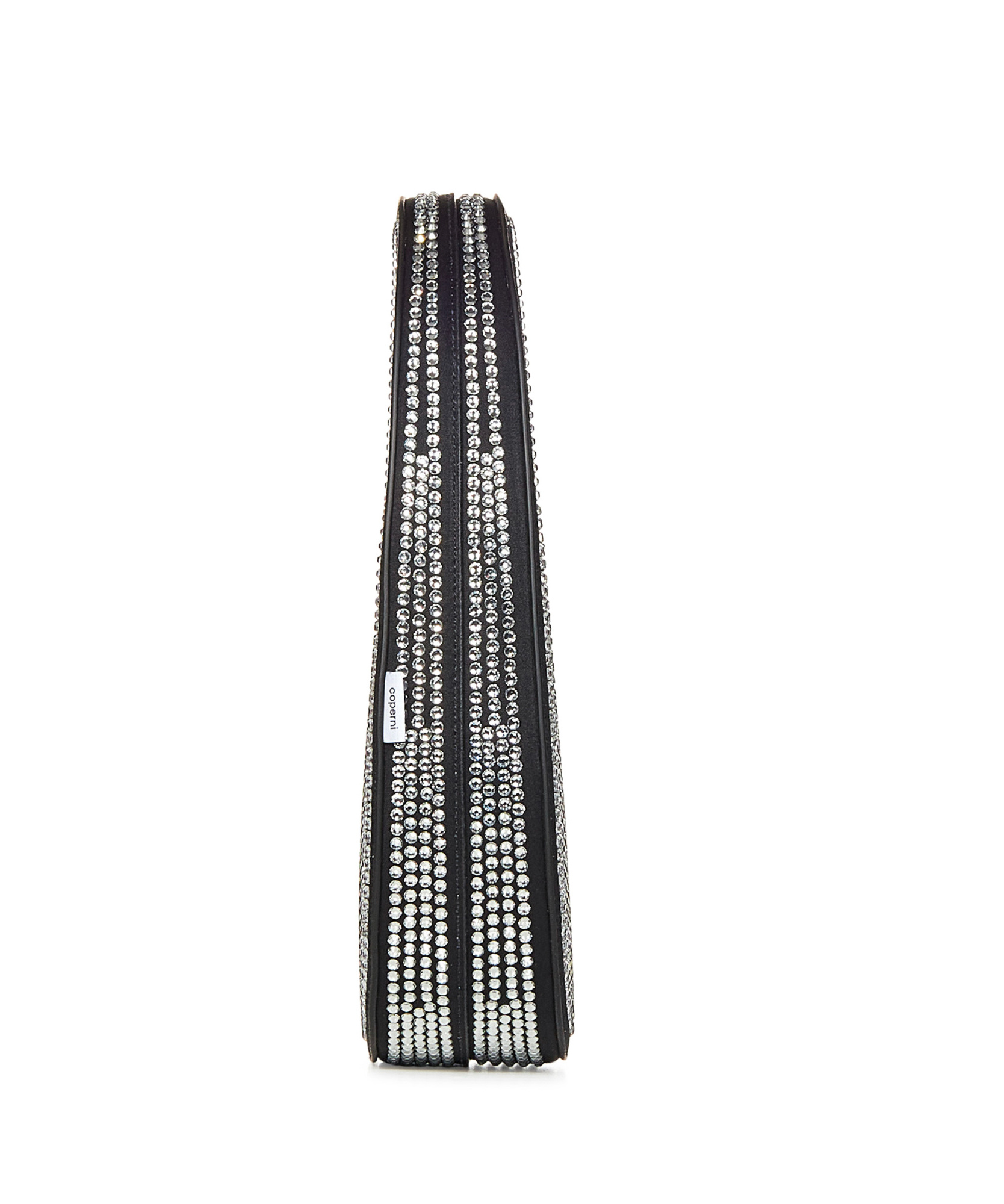 Coperni Mini Swipe Embellished Top Handle Bag In Black