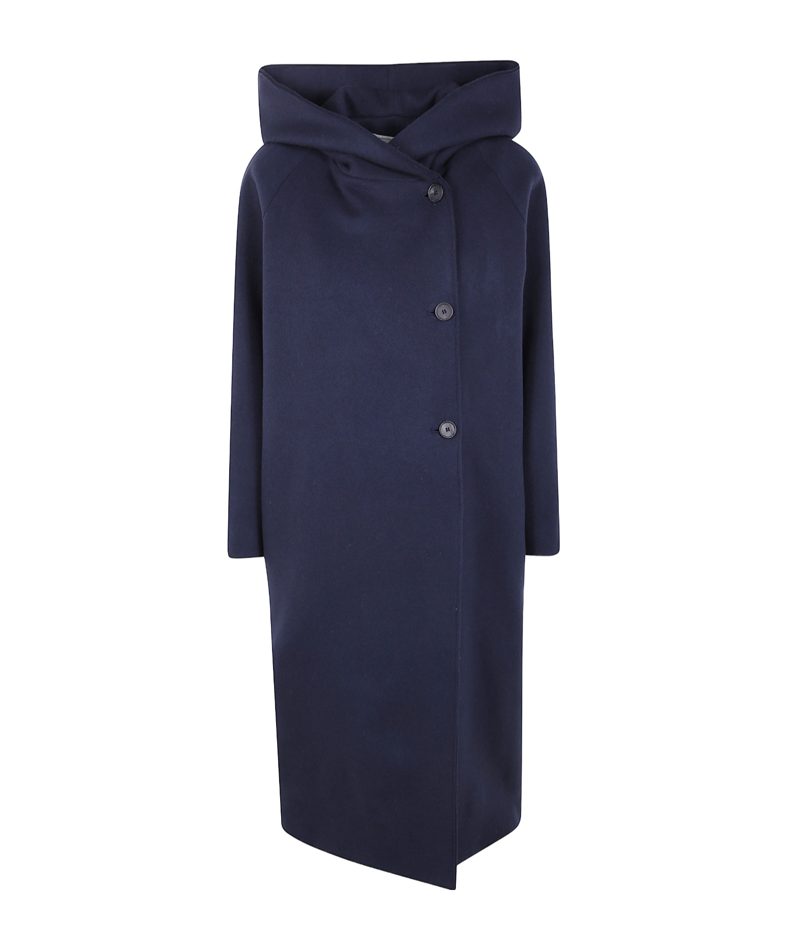 Antonelli Hooded Long-sleeve Coat In Blue
