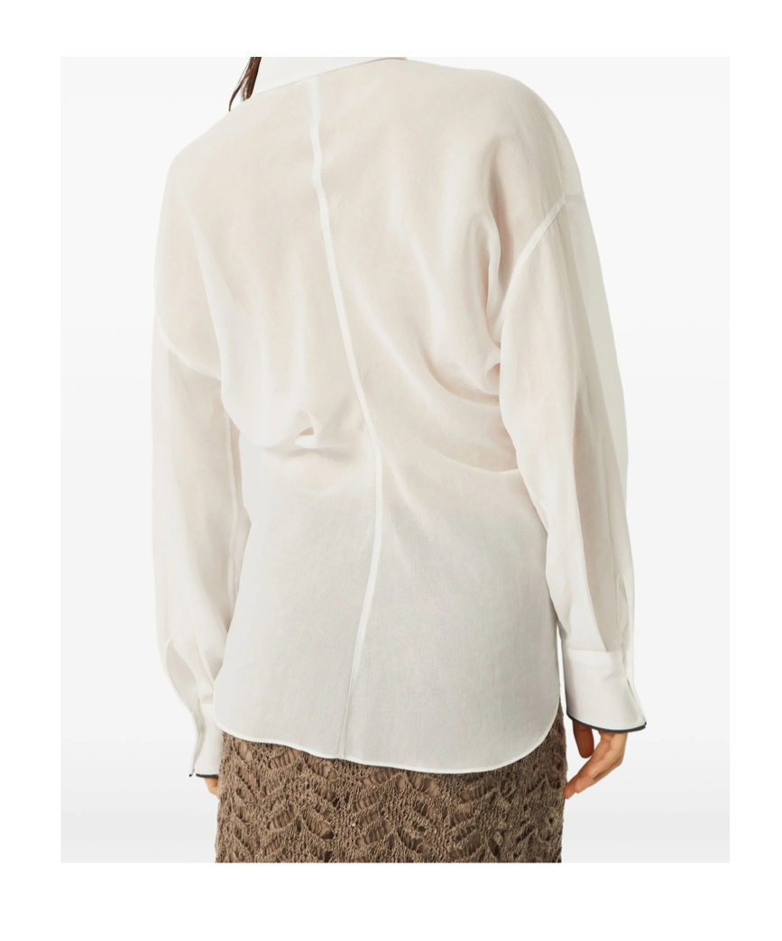 Brunello Cucinelli Cotton Shirts In White