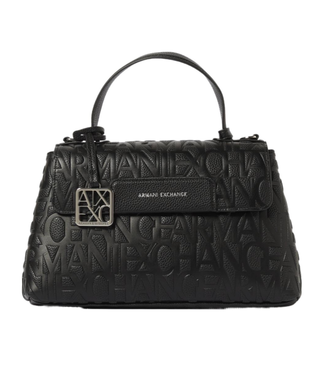 Armani Exchange Logo Single-shoulder Bag In Black