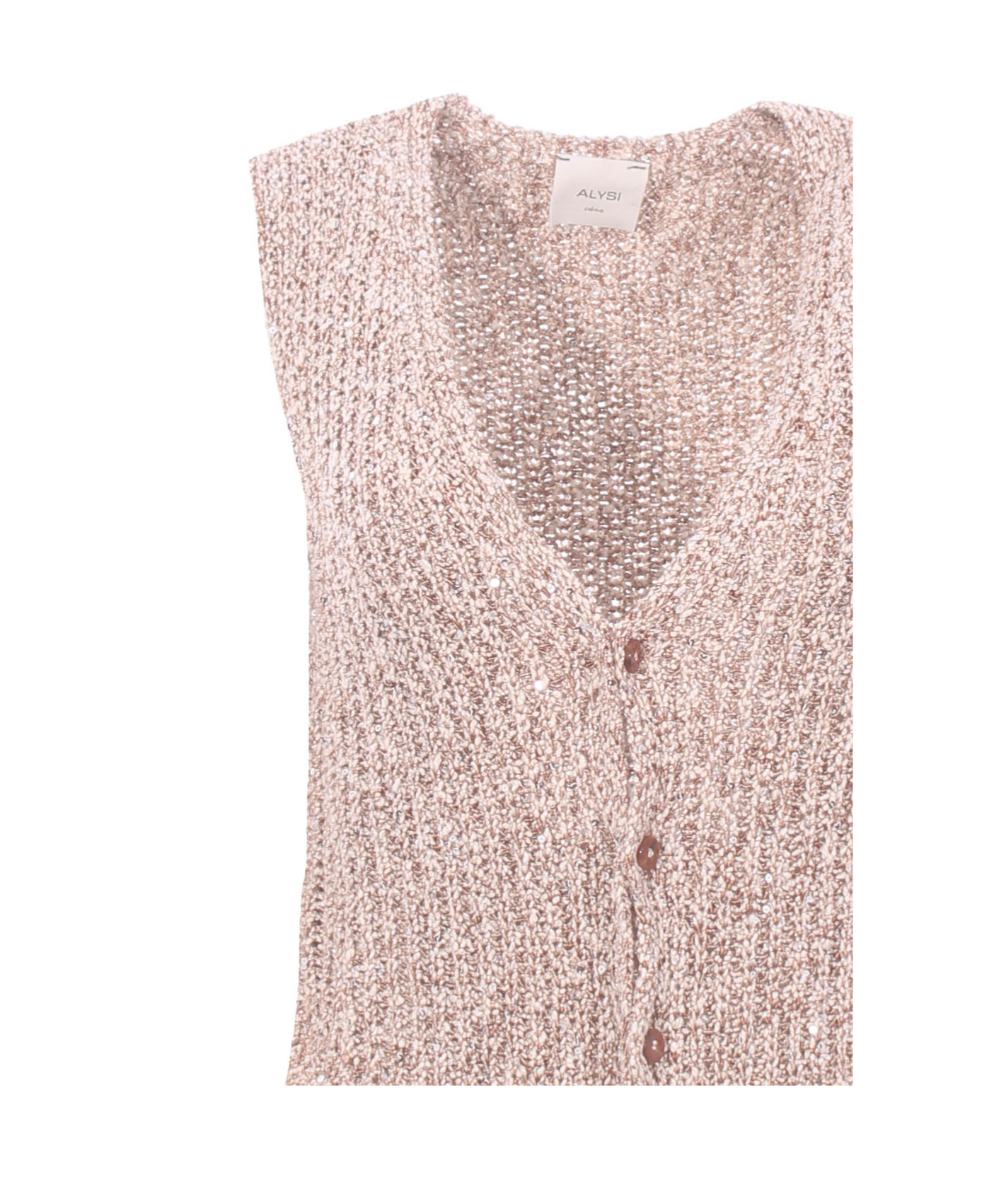 ALYSI V-NECK KNITTED VEST