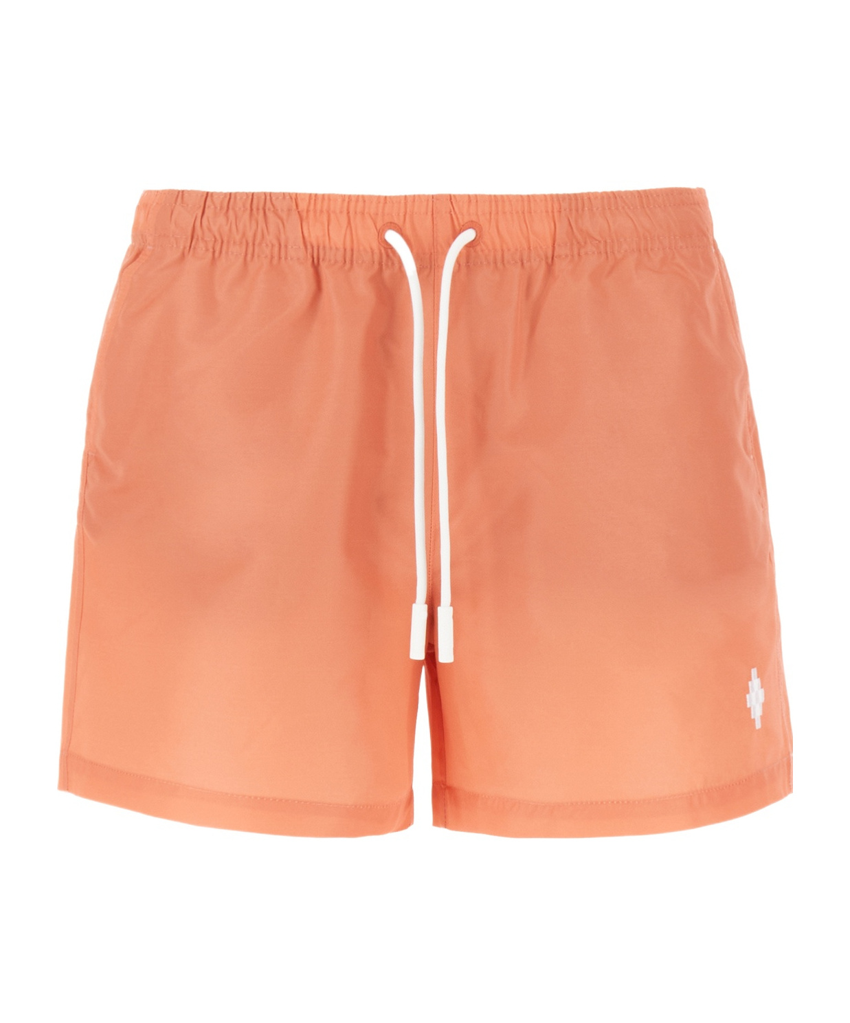 Marcelo Burlon County Of Milan Peach Polyester Swim Shorts In Pink