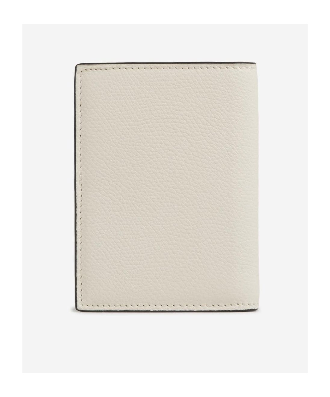 Valentino Vlogo Plaque Bi-fold Wallet In Nude