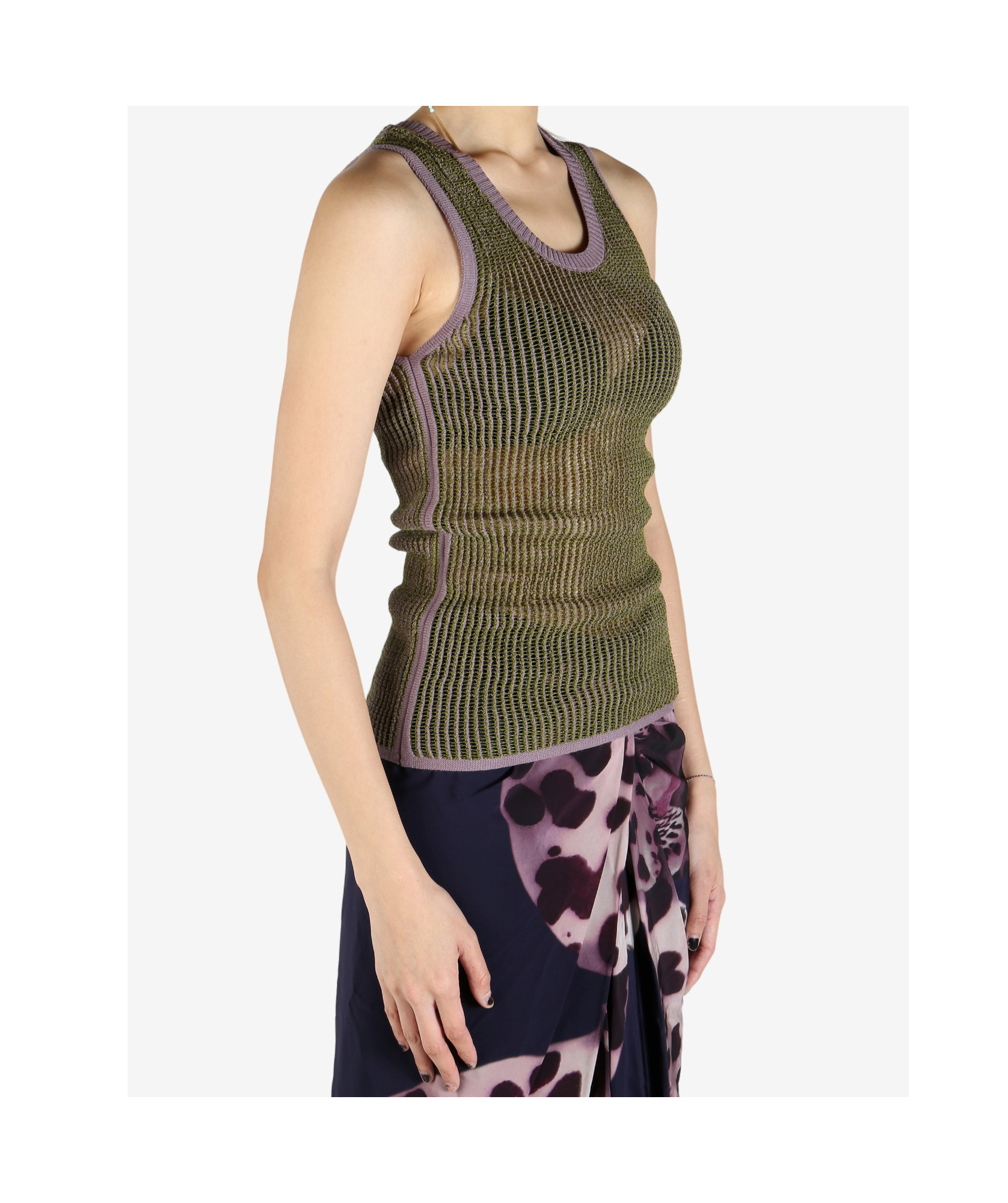 Dries Van Noten Tavita Top In Green