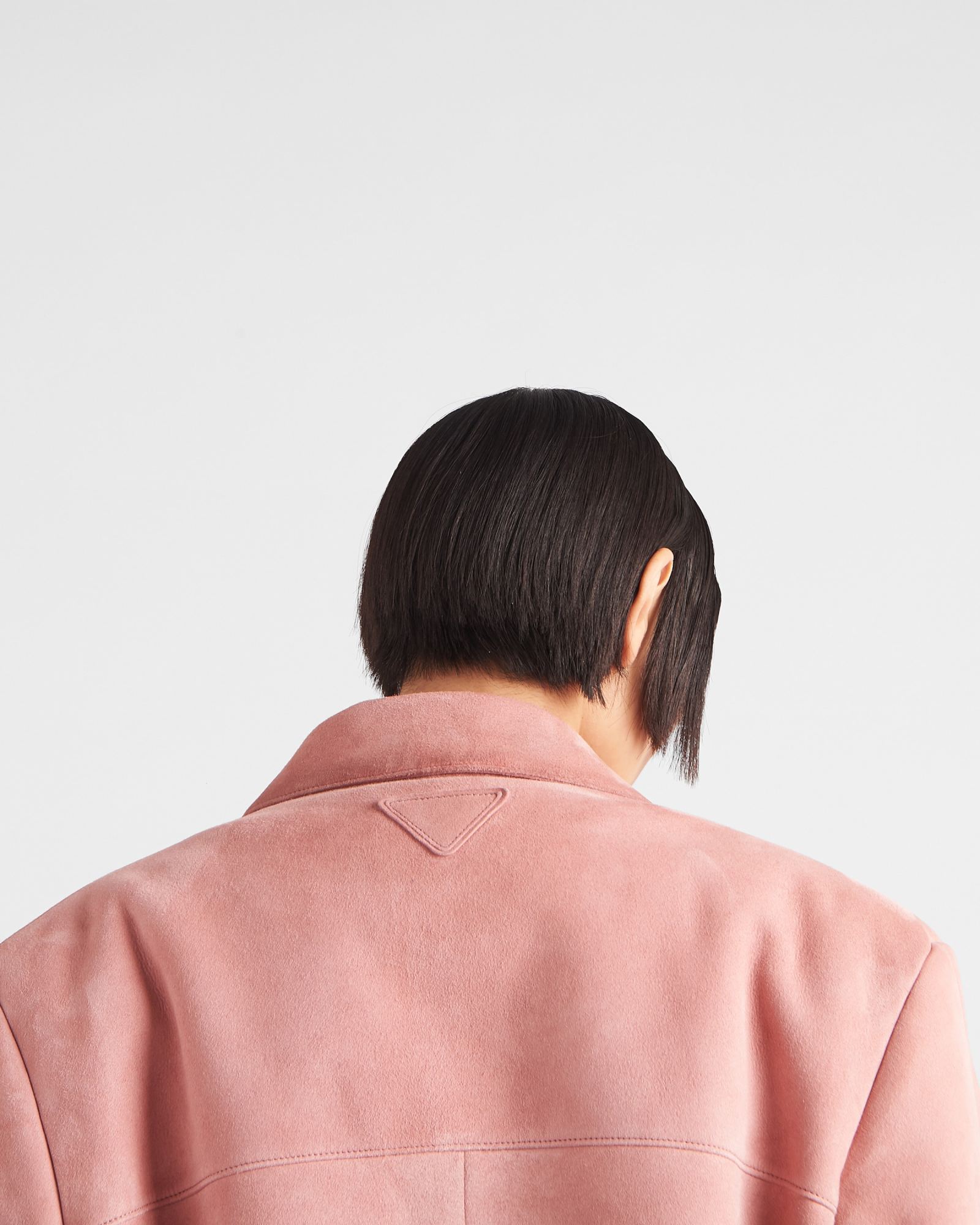 Prada Suede Jacket In Pink