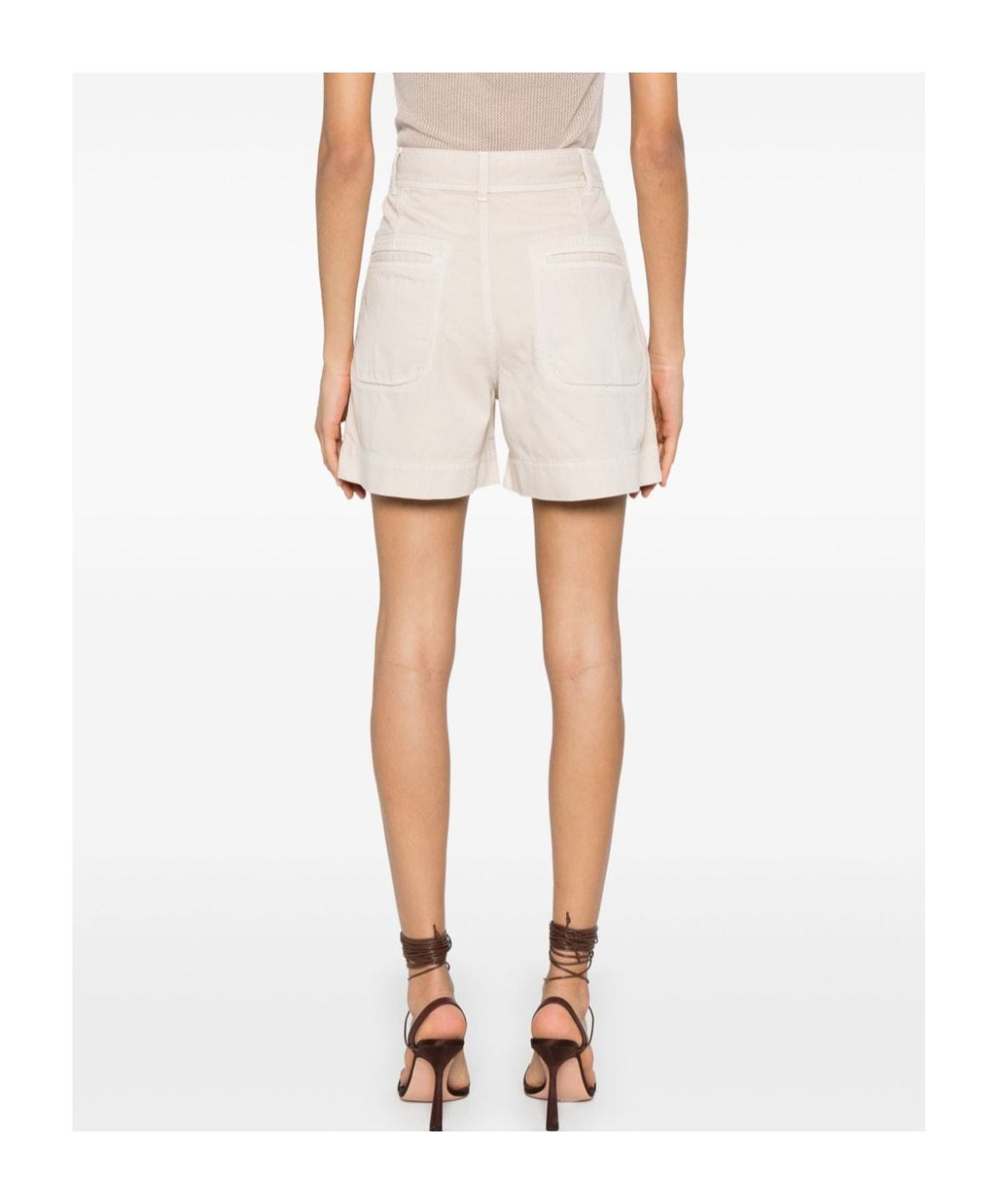 Isabel Marant Jeliano High-waisted Shorts In White