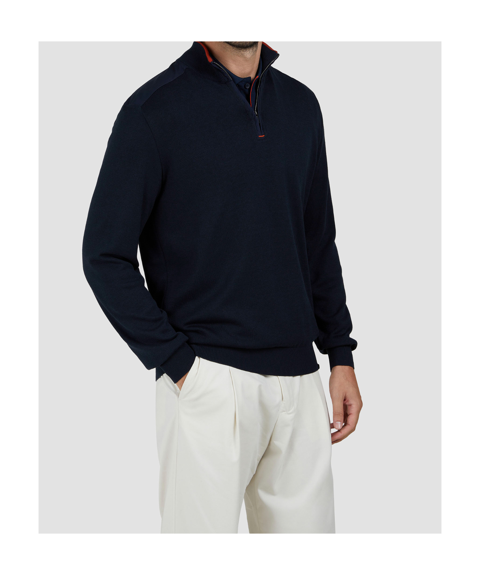 Paul & Shark Long-sleeved Sweater In Black