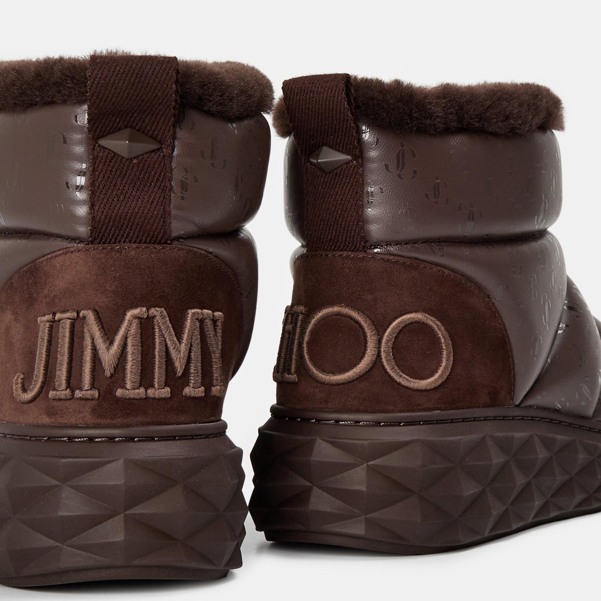 Jimmy Choo Solid Color Snow Boots In Black