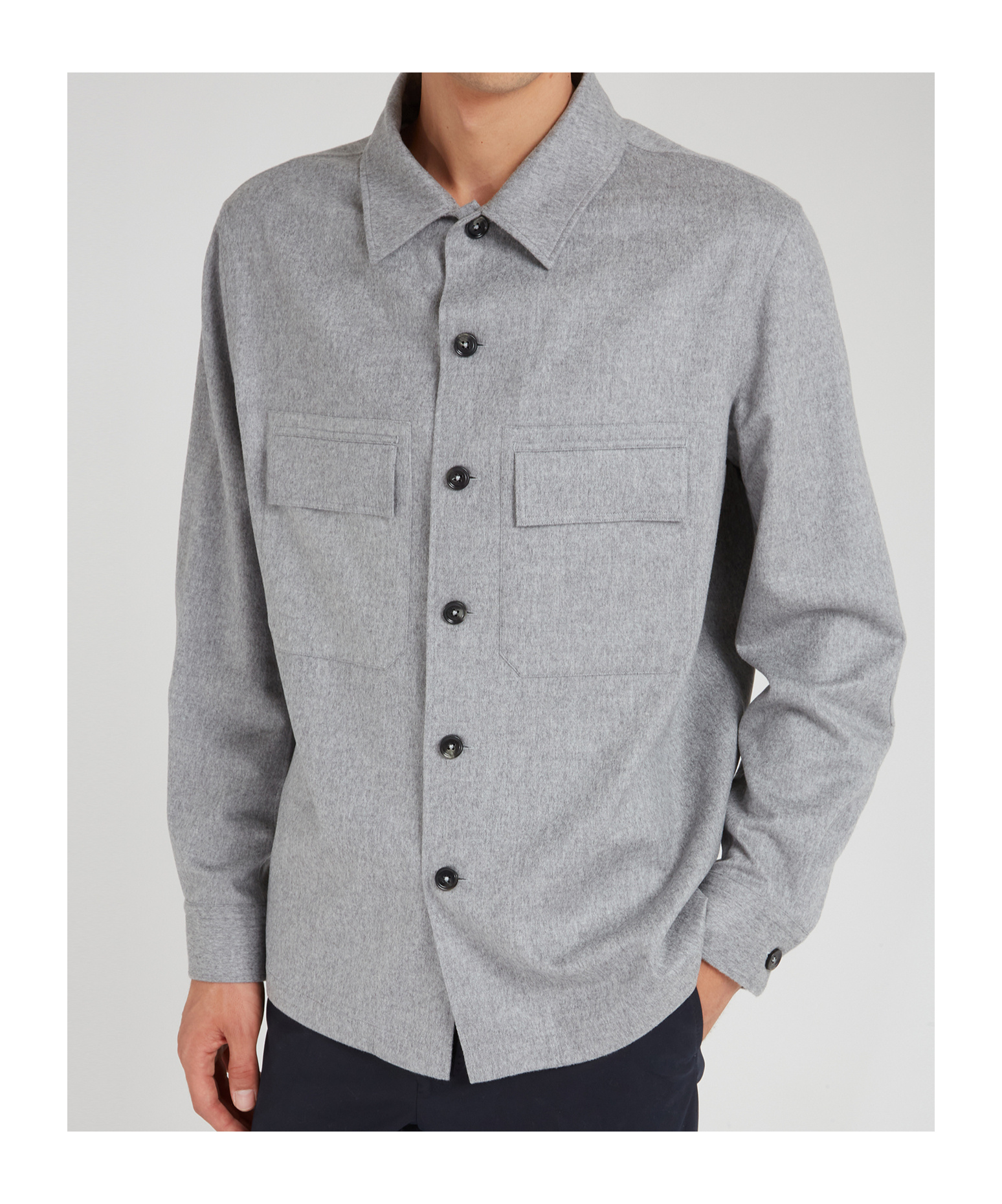 ZEGNA ZEGNA LONG-SLEEVED BUTTONED OVERSHIRT