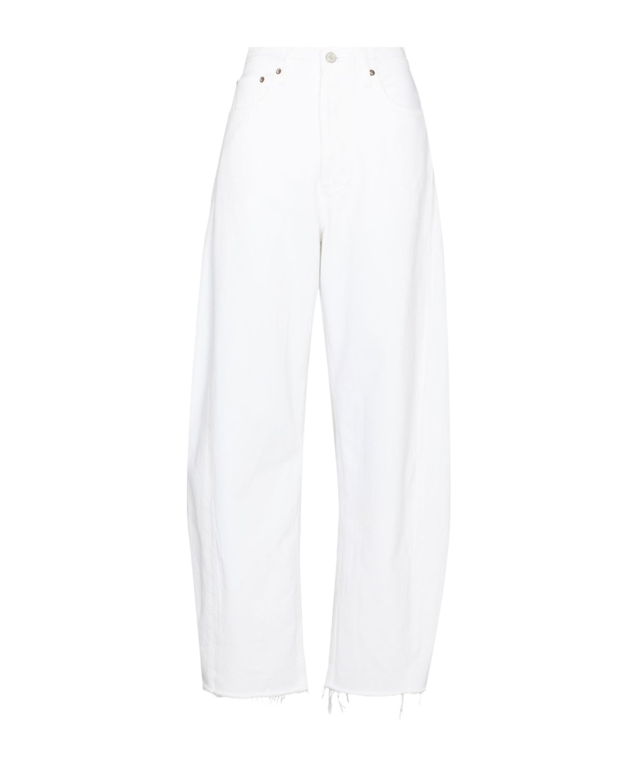 Agolde Five-pocket Jeans In White