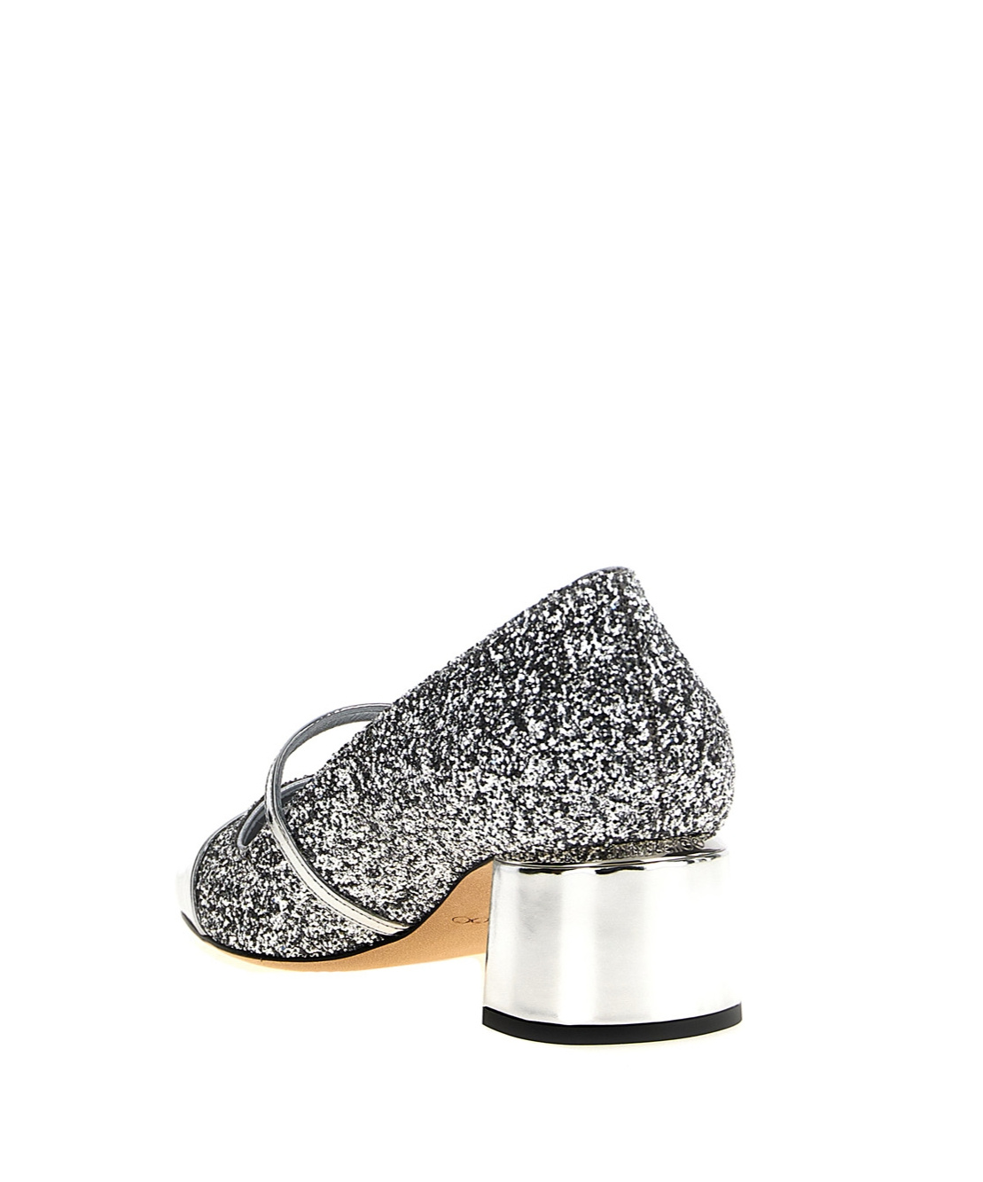 Jimmy Choo Women Elisa Glitter Fabric Pumps In Silver