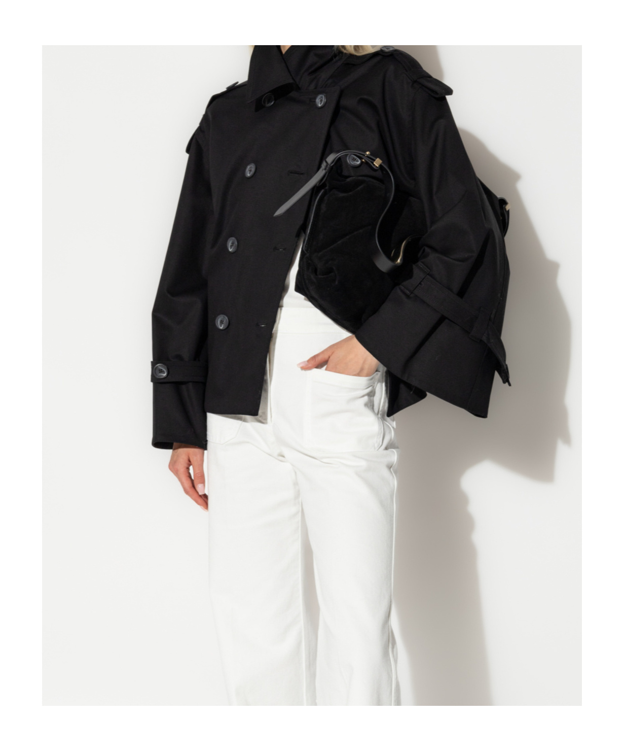 Shop By Malene Birger Double-breasted Jacket In Black
