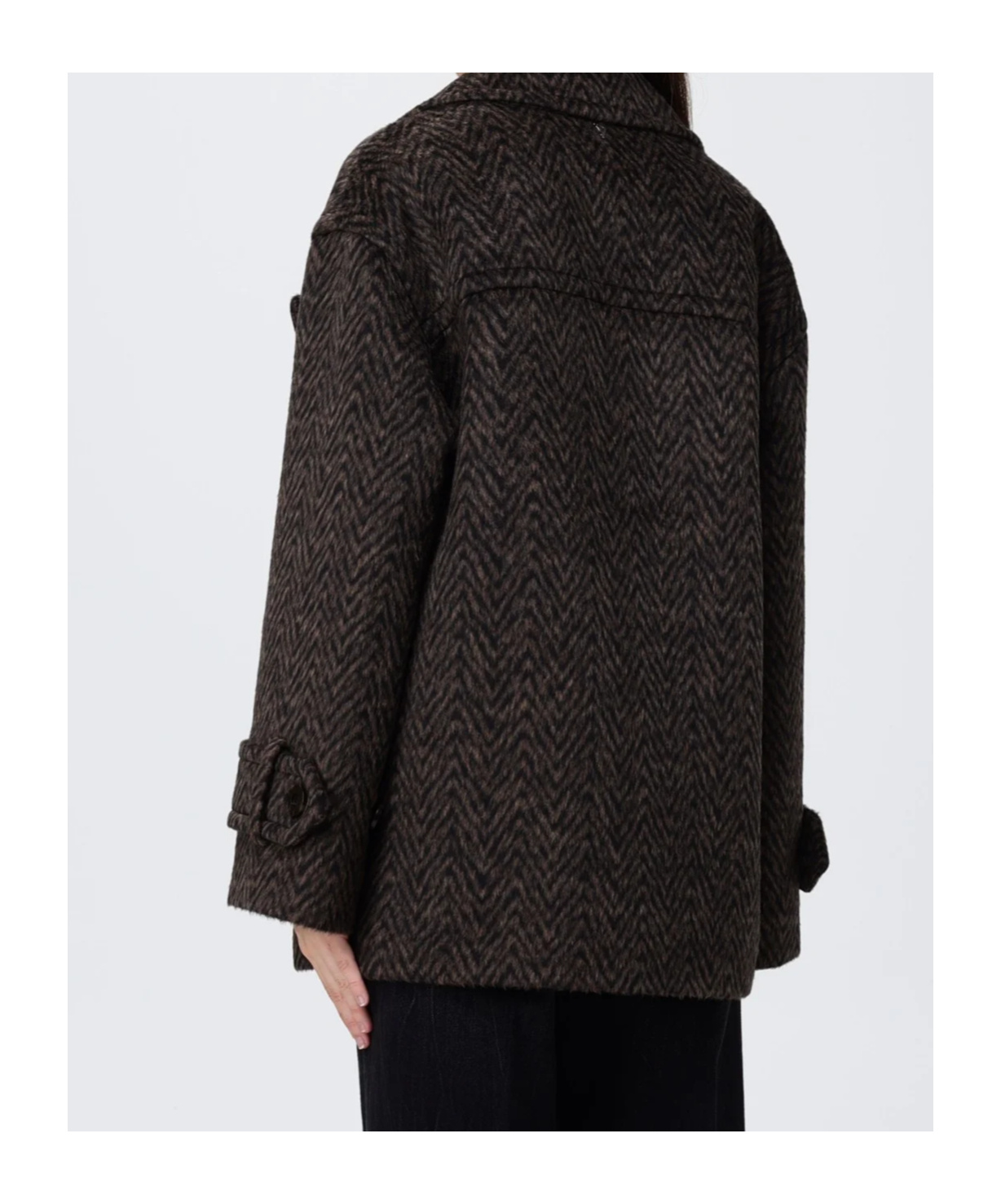 Dondup Coat In Black