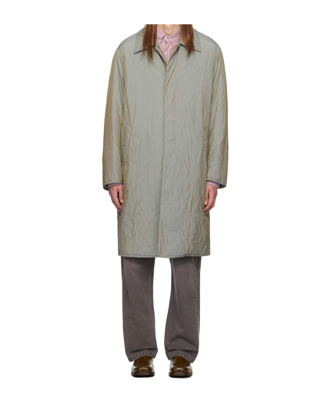 Our Legacy Blithe Lapel Coat In Gray