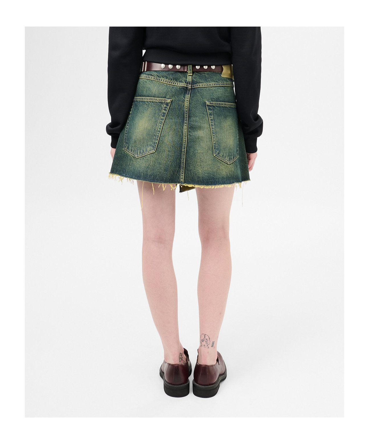 Shop Our Legacy Cover Mini Skirt In Green