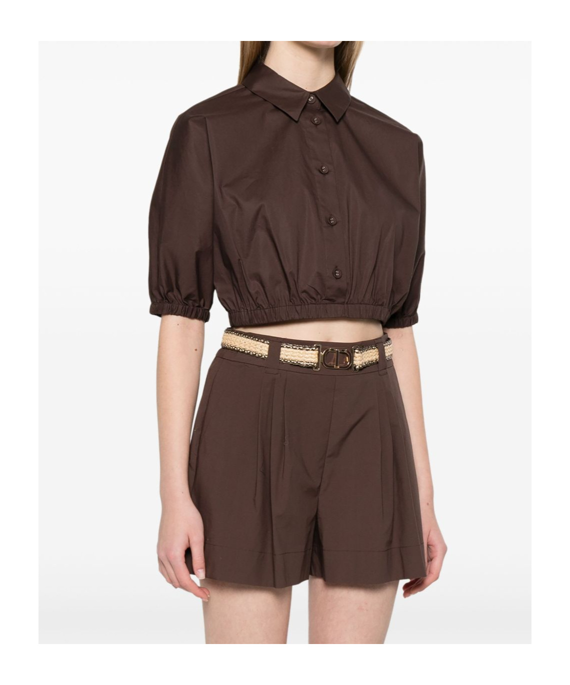 Shop Twinset Cropped Blouse