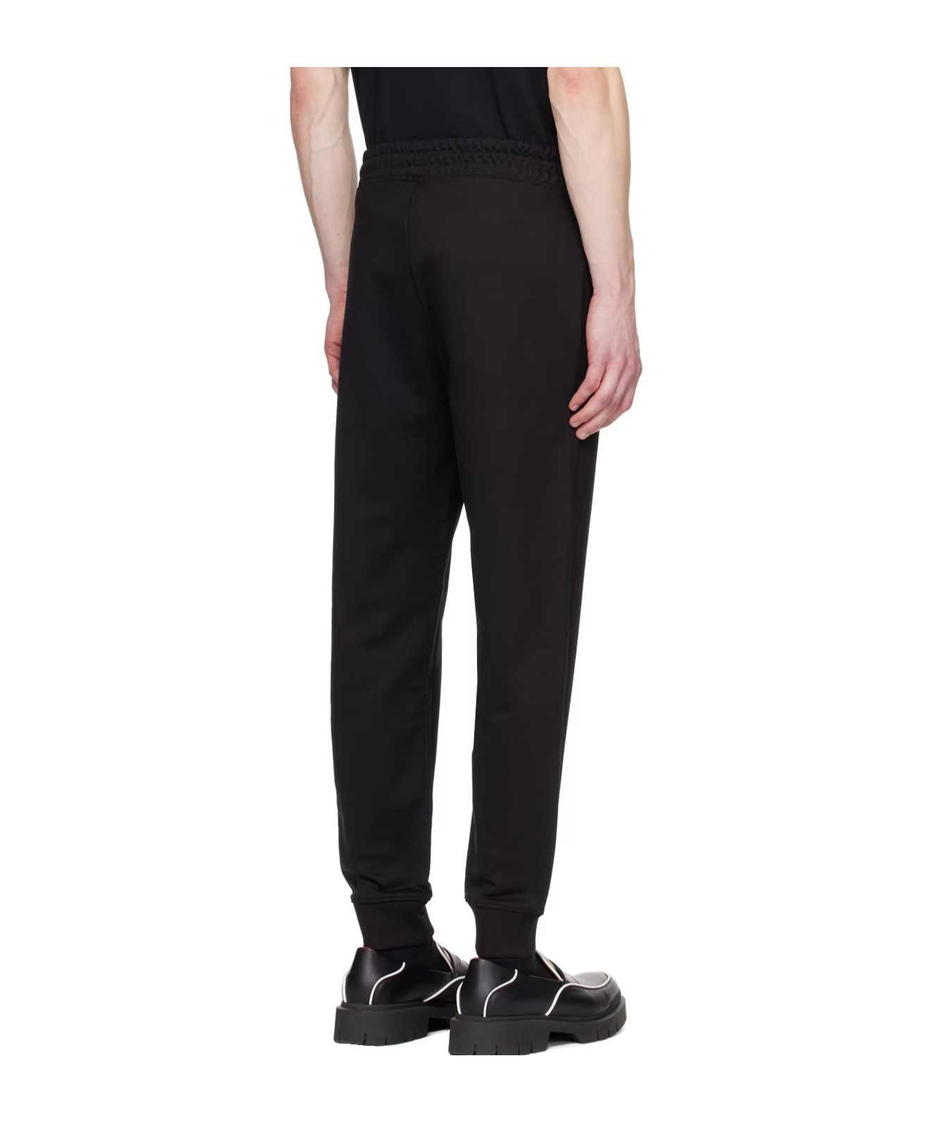 Hugo Boss Drochers Cotton Track Pants In Black