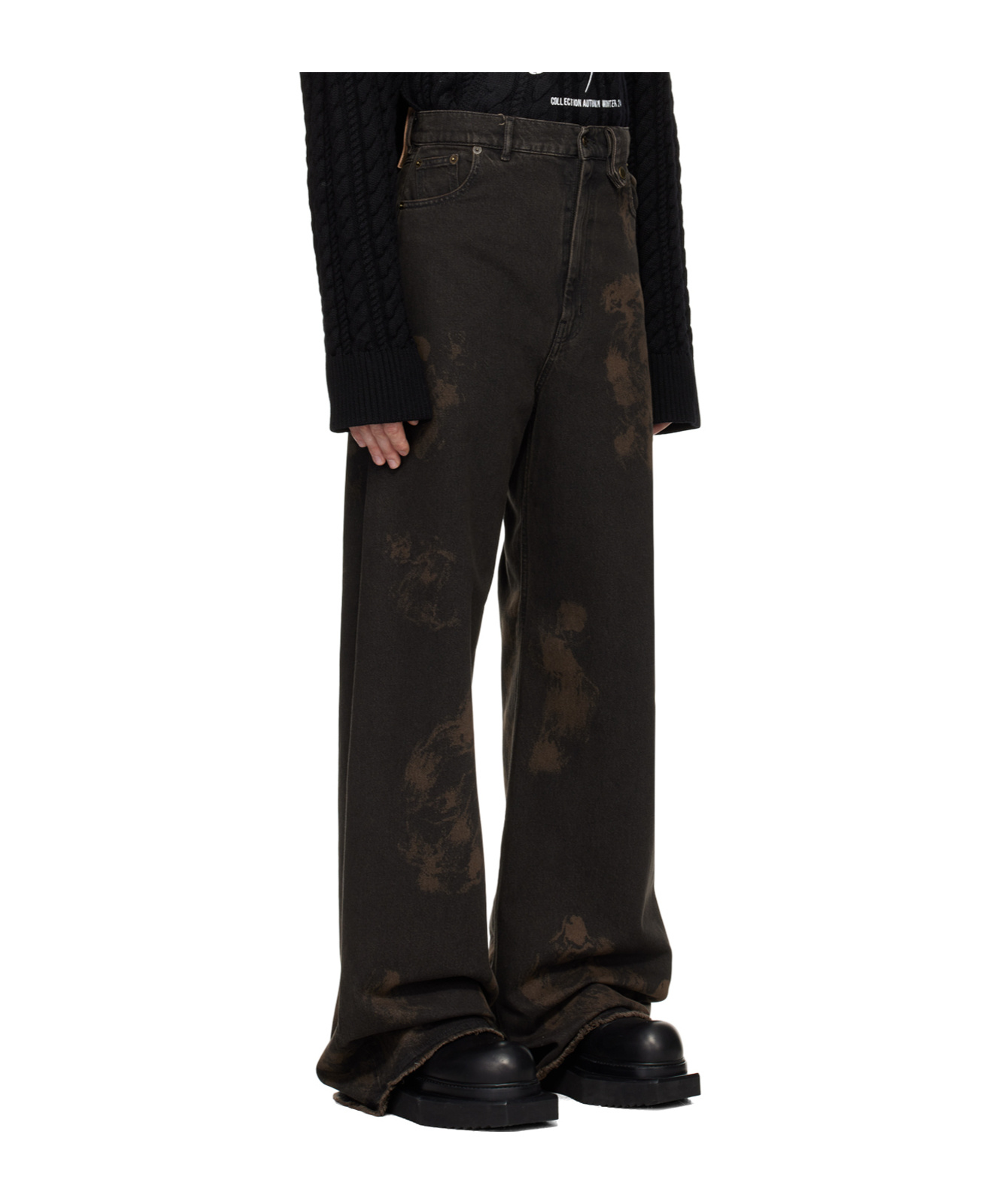 Egonlab Belt-loop Jeans In Black