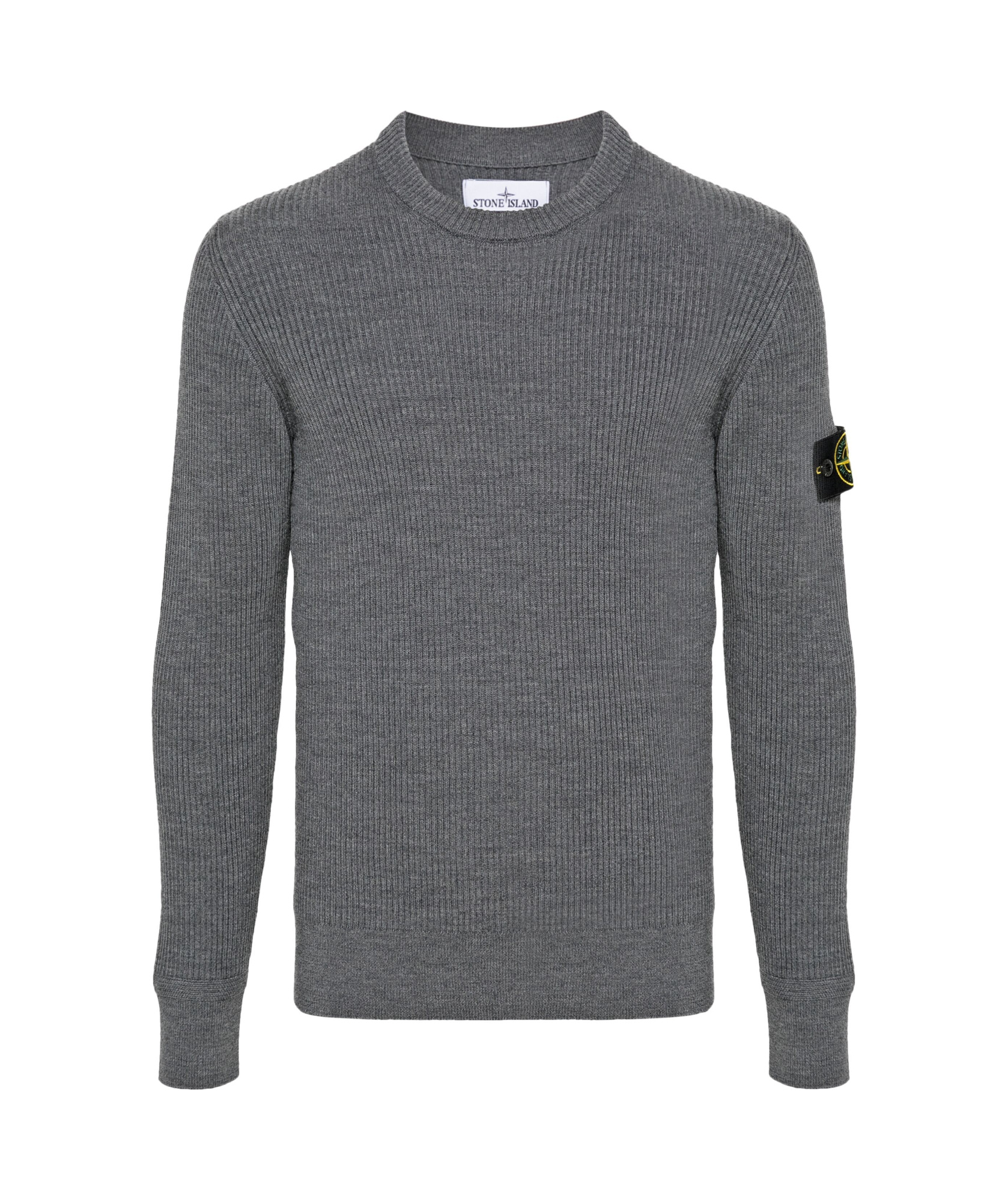 Stone Island Compass-badge Sweater In Gray
