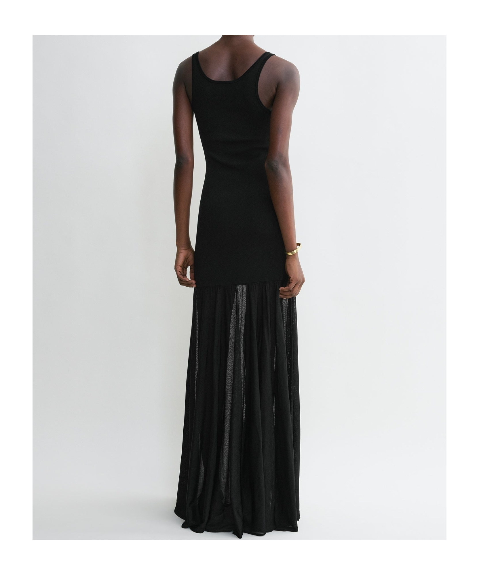 Shop Totême Evening Maxi Dress In Black