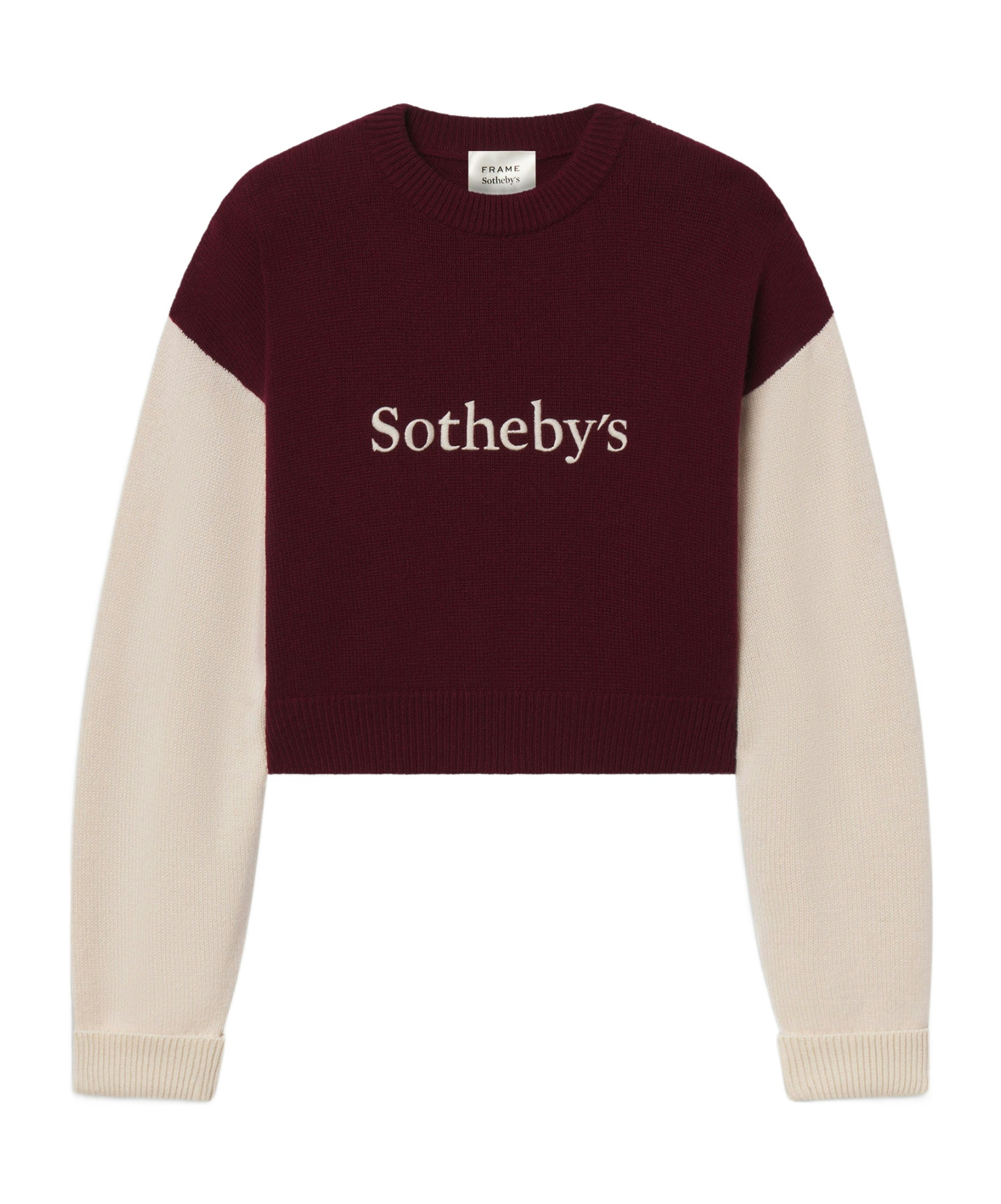 Frame Logo Crewneck Sweater In Red