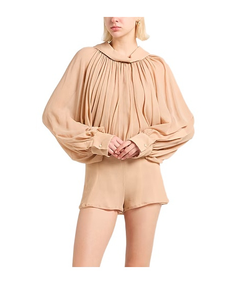 Marni Plain Colour Playsuits In Nude