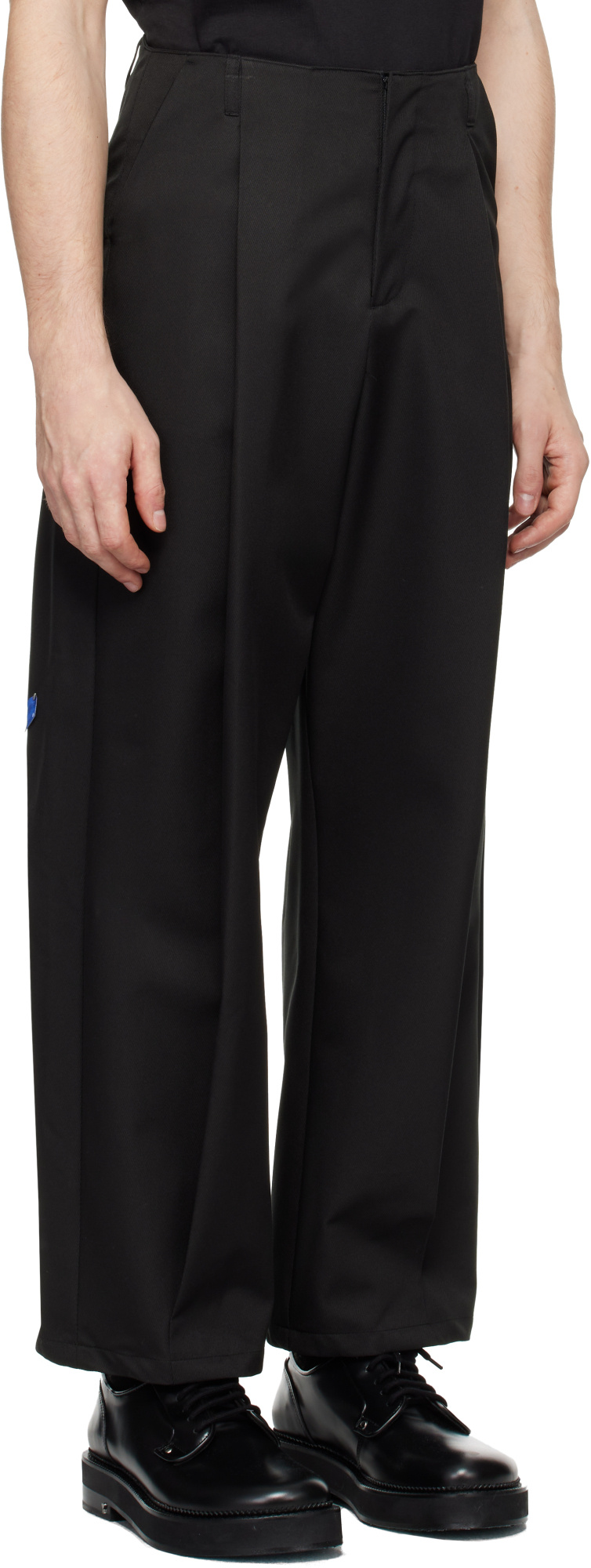 Ader Error Belt-loop Formal Trousers In Black