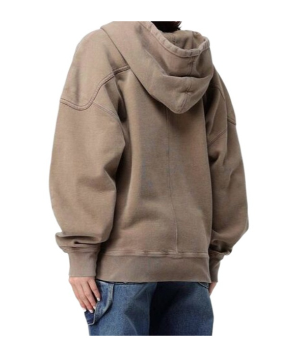 Isabel Marant Étoile Lace-up Hoodie In Brown