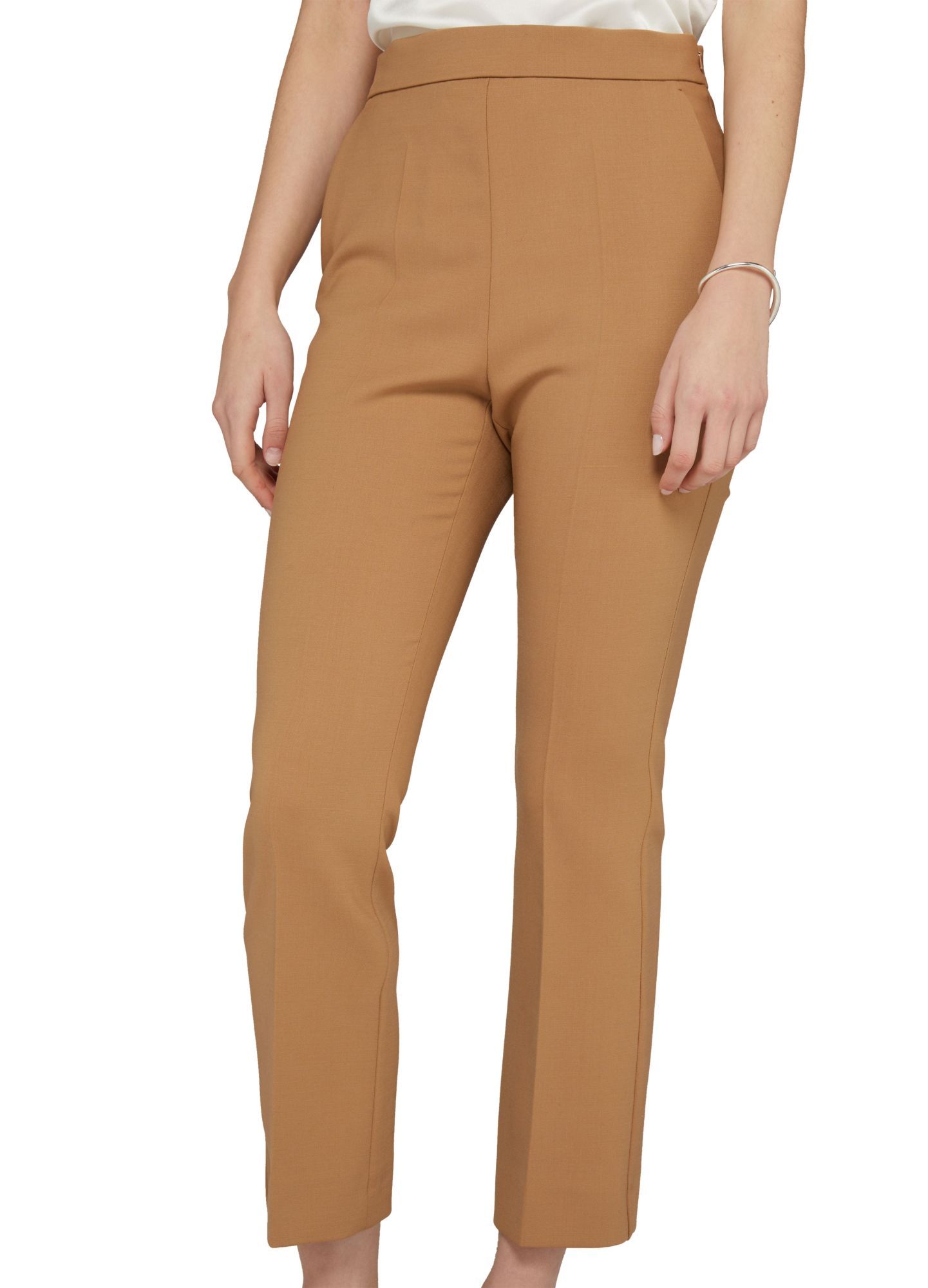 Max Mara Straight Casual Pants In Brown