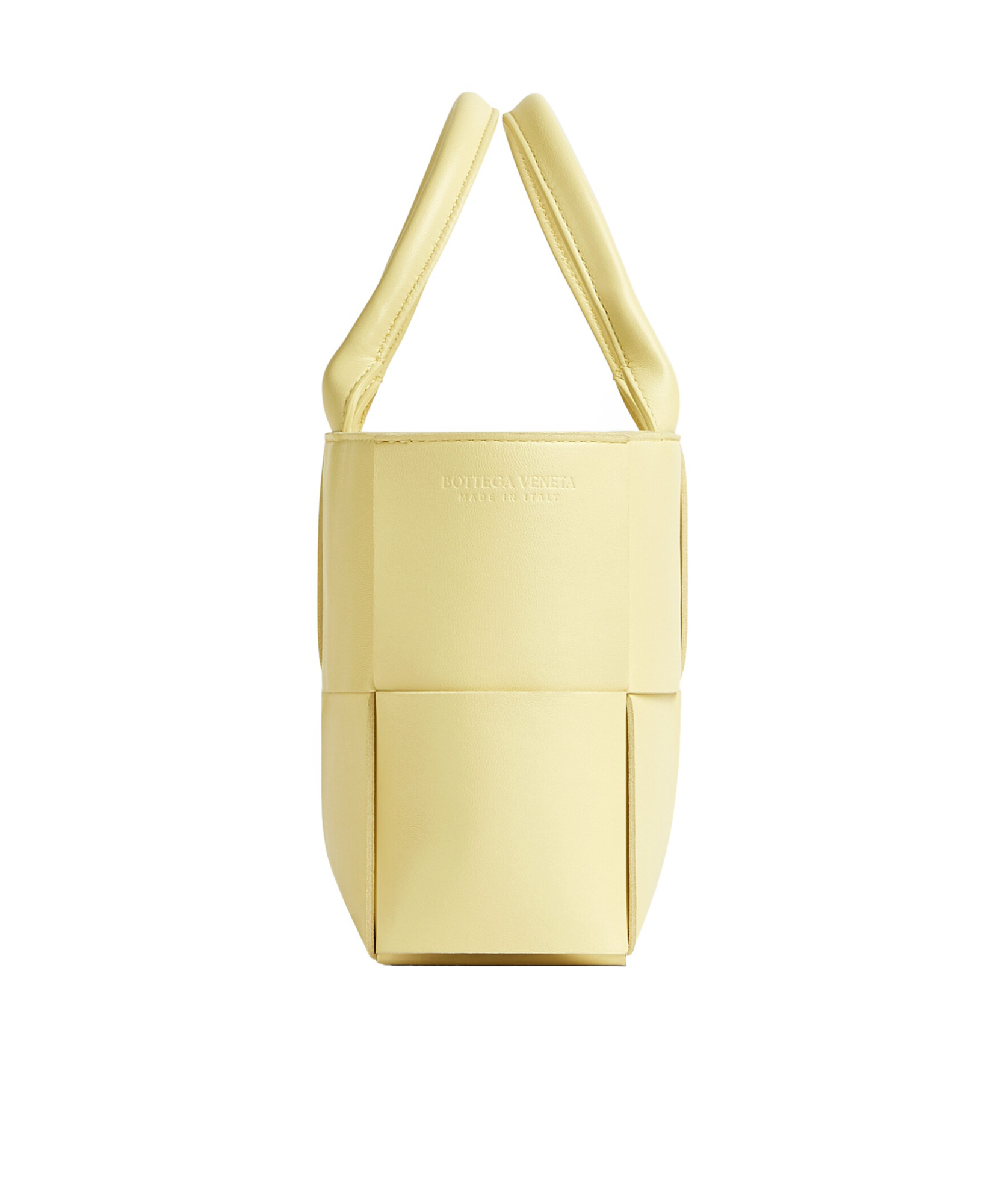 Bottega Veneta Small Arco Leather Tote Bag In Nude