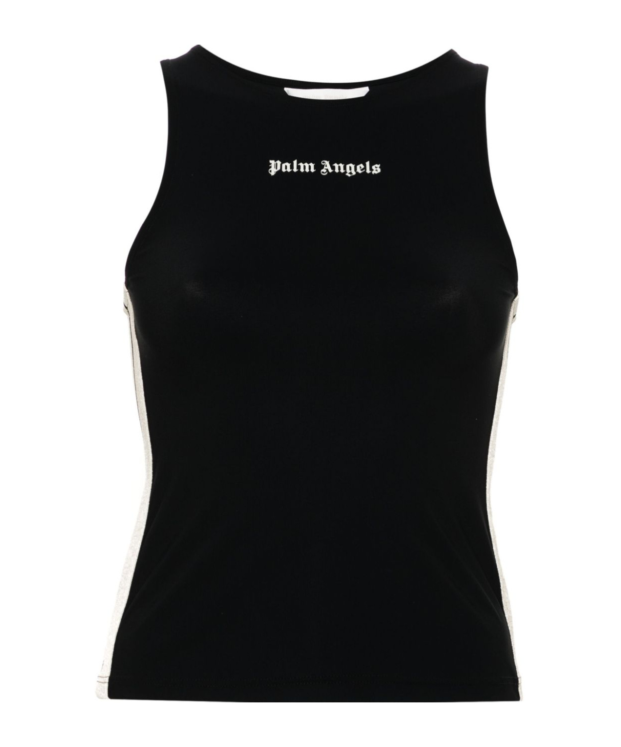 Palm Angels Printed Sleeveless Vest In Black