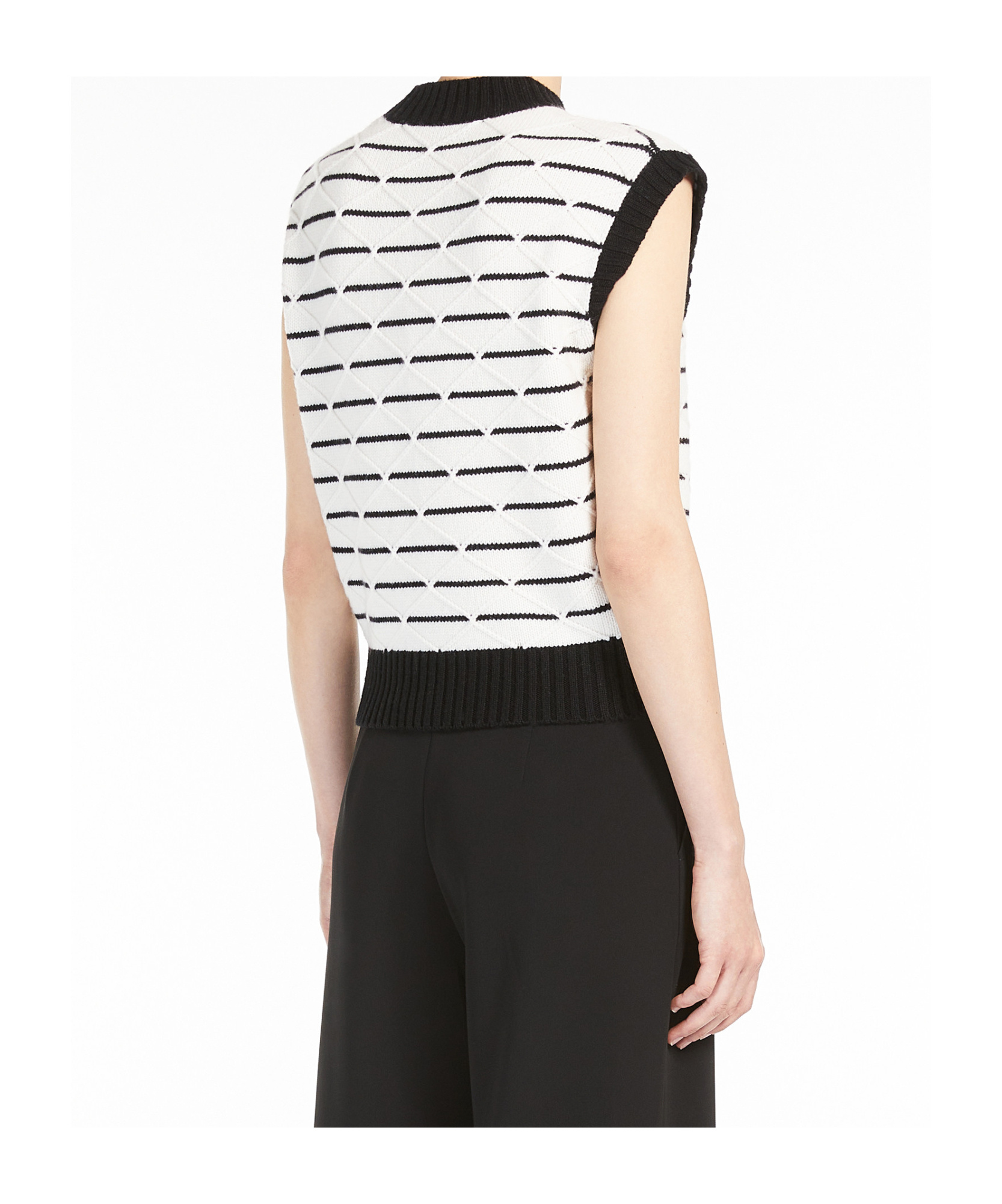 Max Mara Wool And Cashmere Soft Gilet In White
