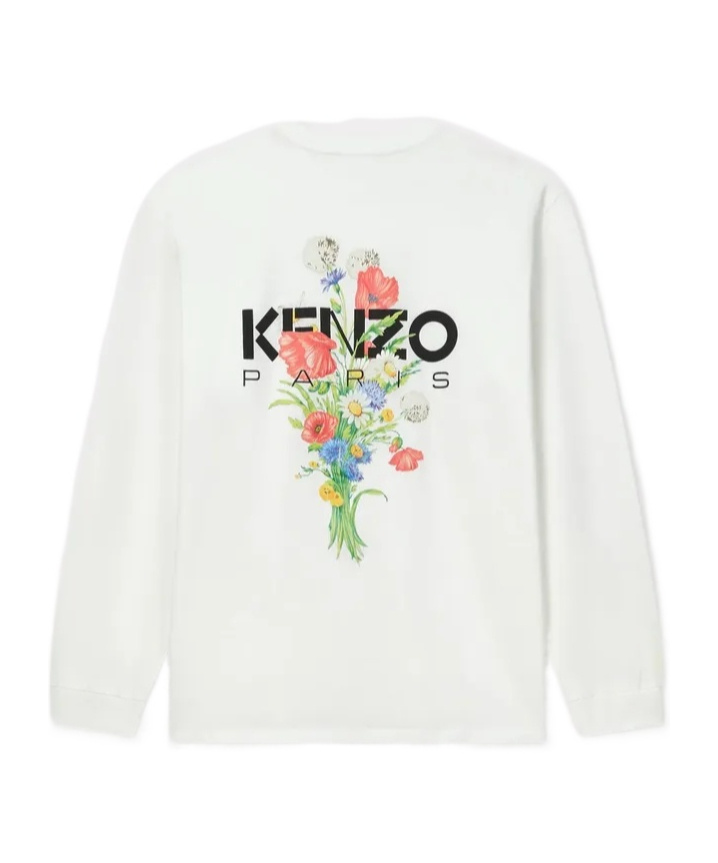 Kenzo Long-sleeved T-shirt In White