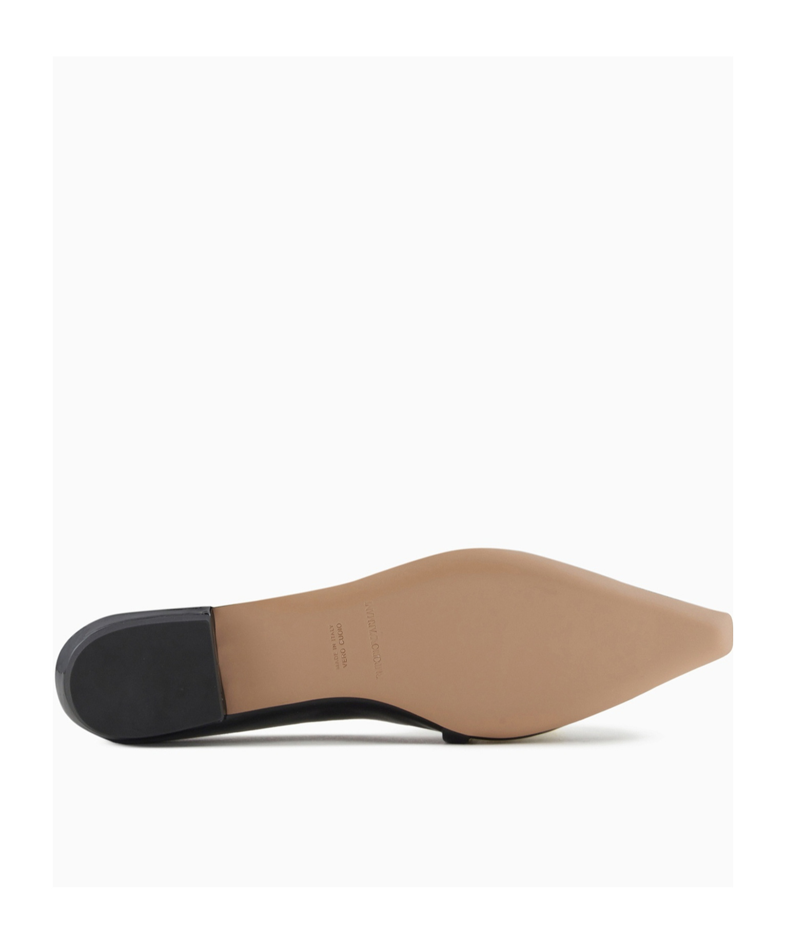 Emporio Armani Pointed Business Dress Shoes In Black