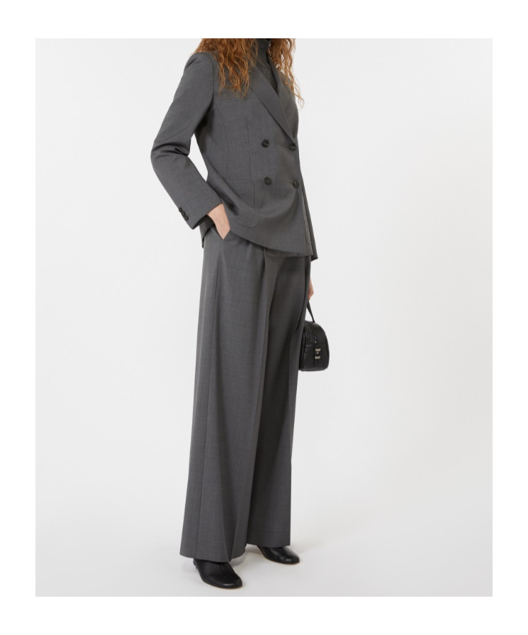 Weekend Max Mara Multif Turtleneck Stretch Viscose Top In Gray