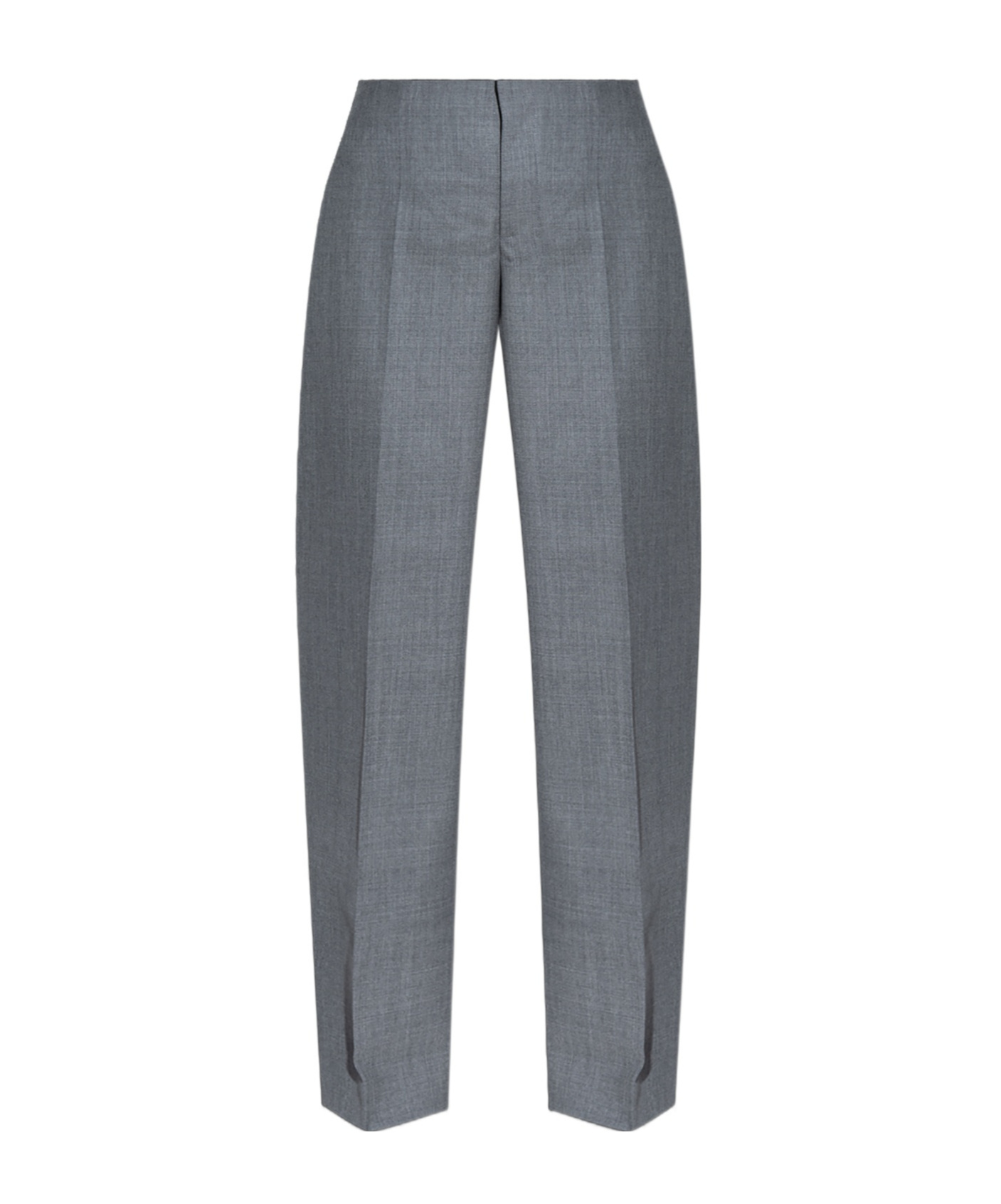 Moschino Front Pleated Casual Pants In Gray