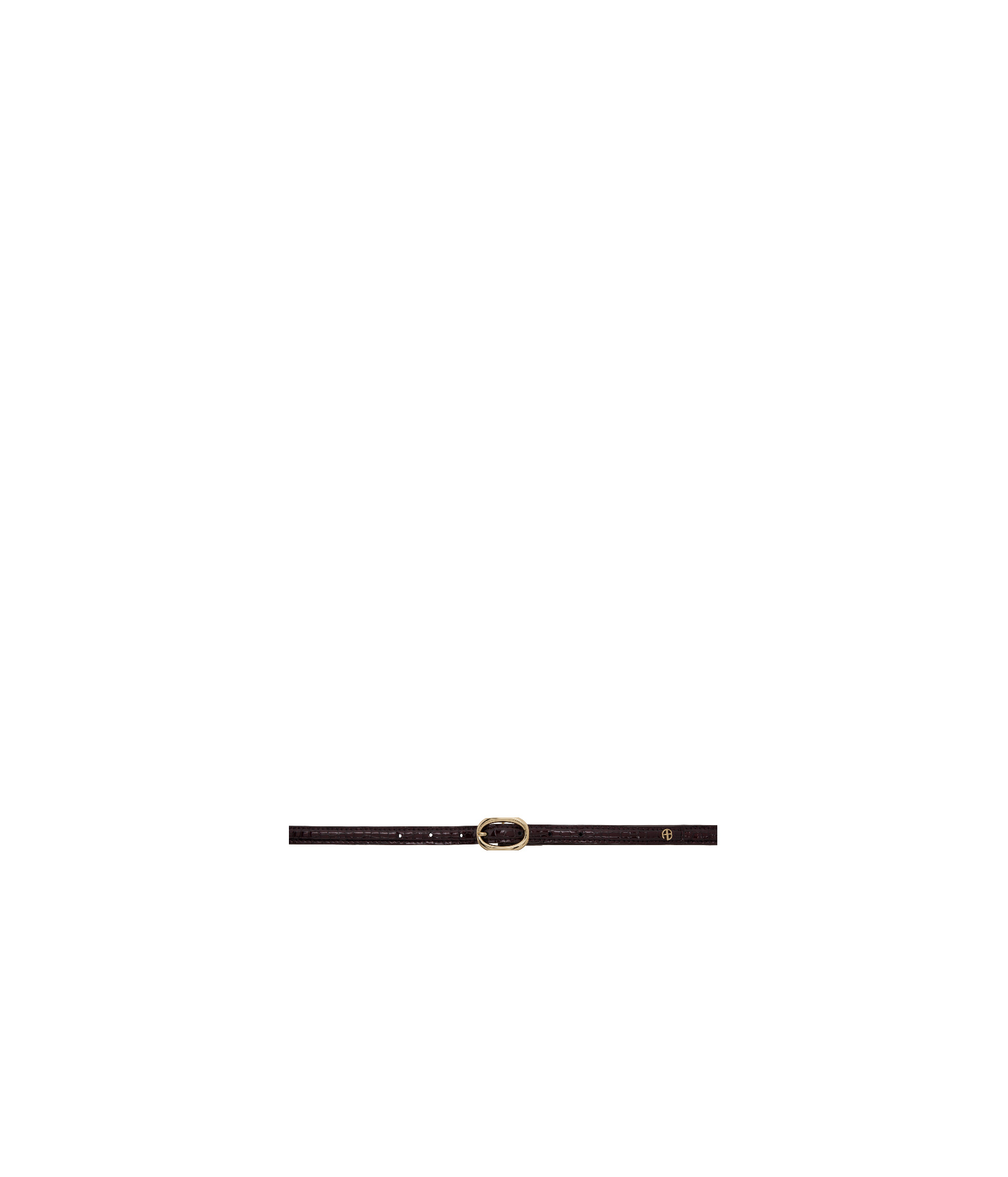 Anine Bing Signature Link Belt In Black