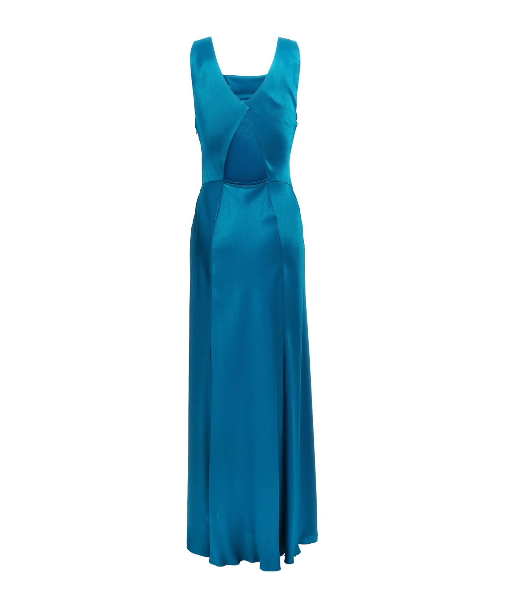 Alberta Ferretti Blue Dress With Cut-out Detail On The Back In Blue
