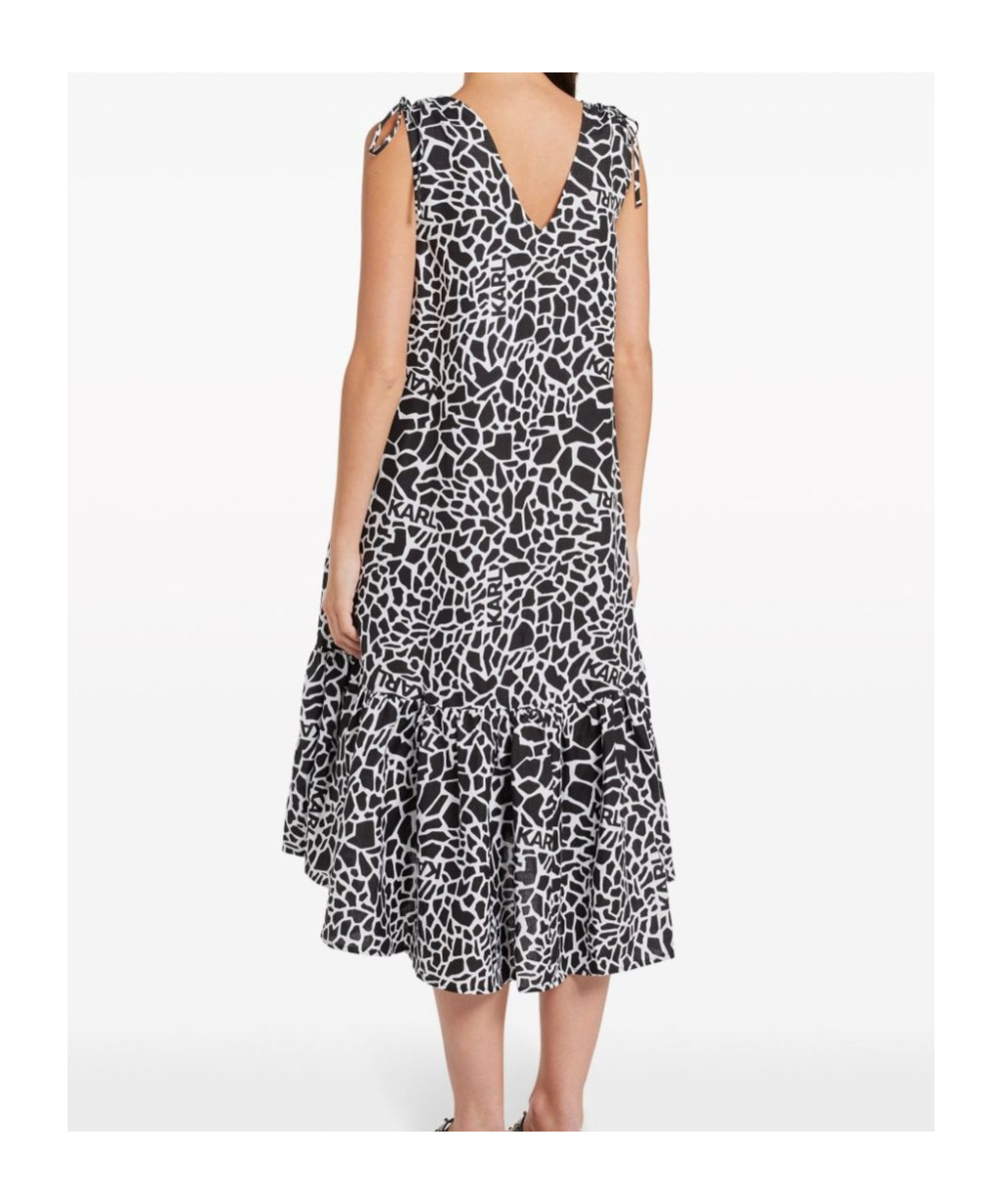 Shop Karl Lagerfeld Sleeveless Dress In Black