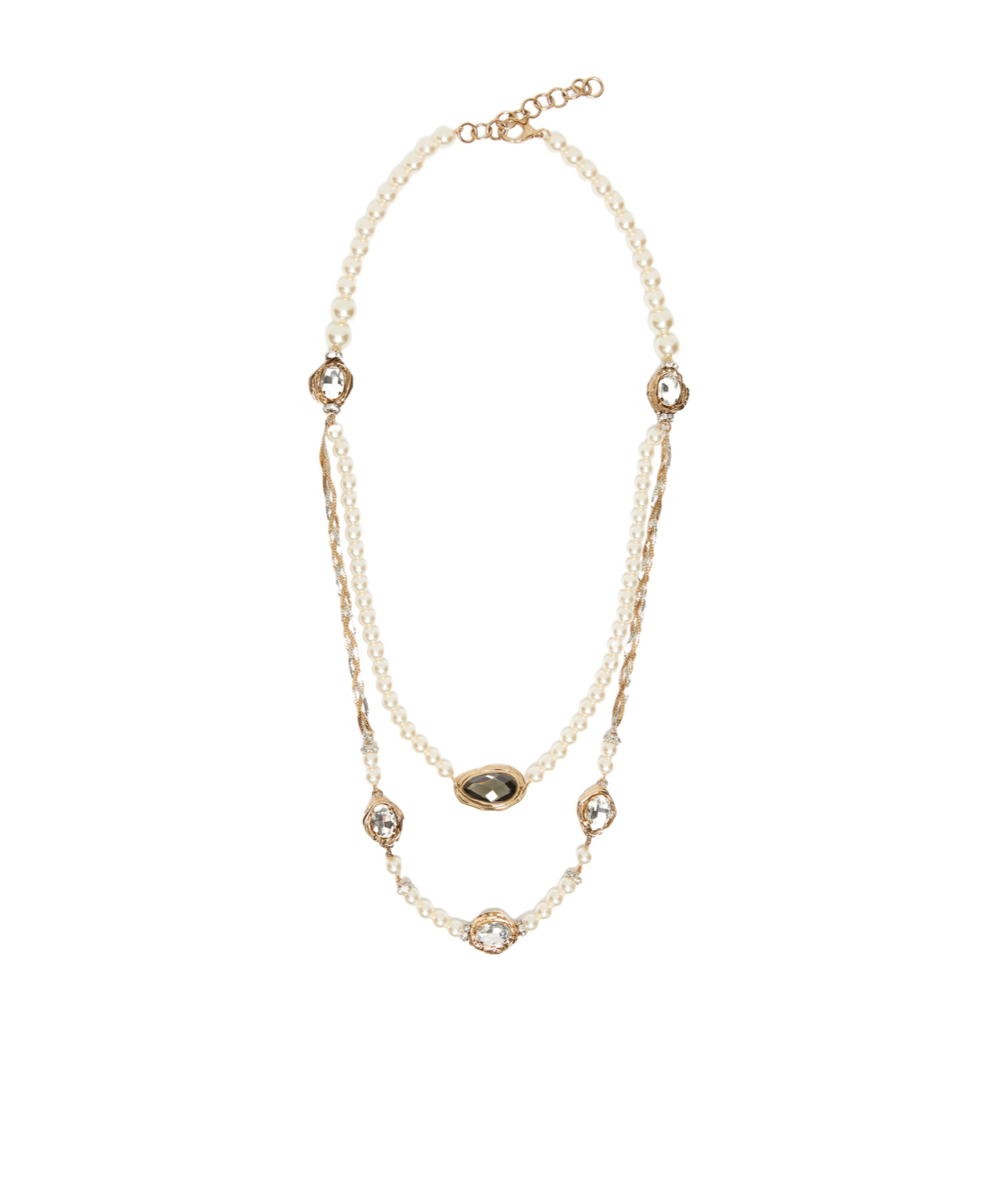 Weekend Max Mara Beaded Necklace In Yellow