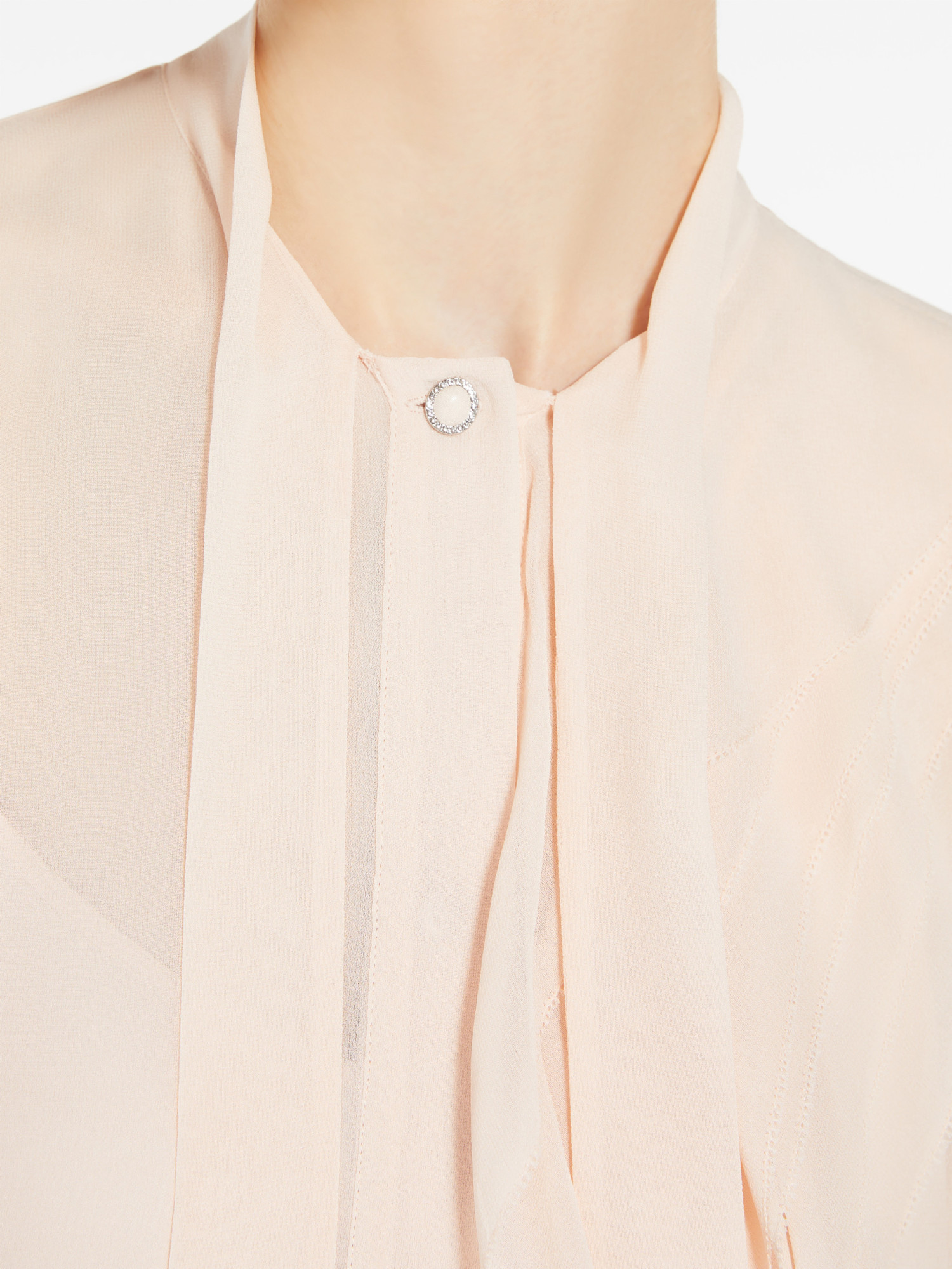 MAX MARA SILK GEORGETTE BLOUSE