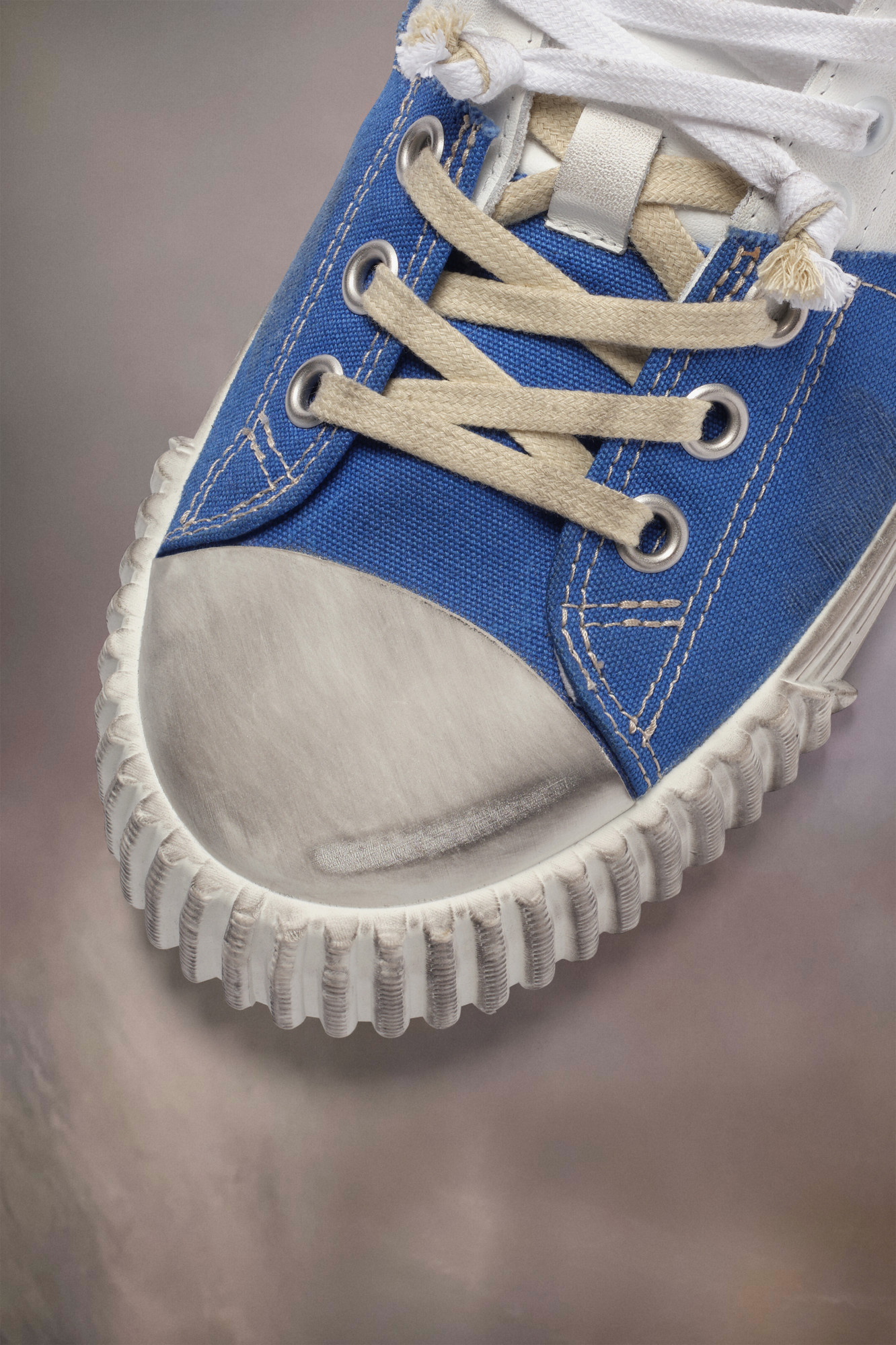 Maison Margiela New Evolution Layered Sneakers In Blue