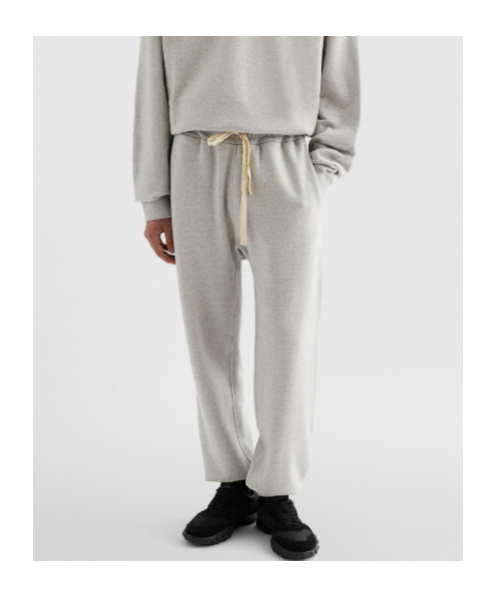 Jil Sander Drawstring-waist Cotton Track Pants In Gray