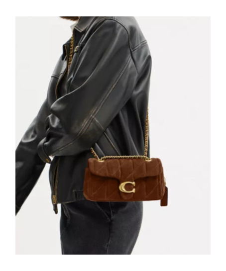 Coach Tabby Shoulder Bag 20 With Quilting In Brown