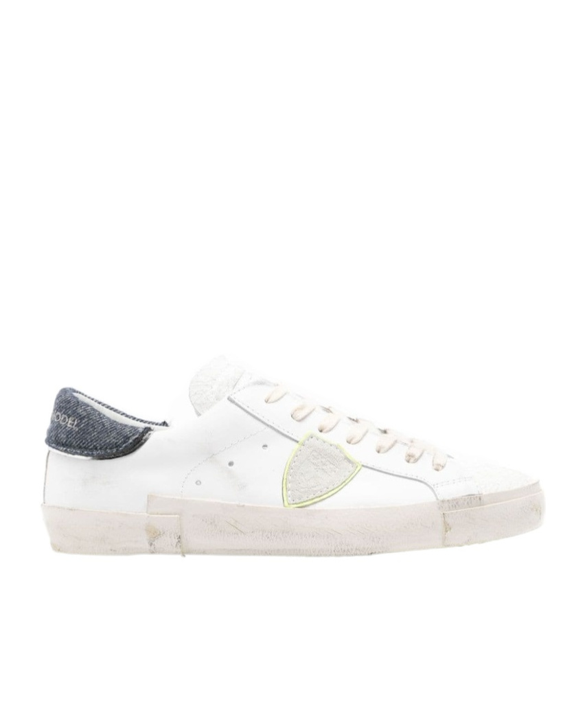 Philippe Model Round Head Low-cut Casual Shoes In White