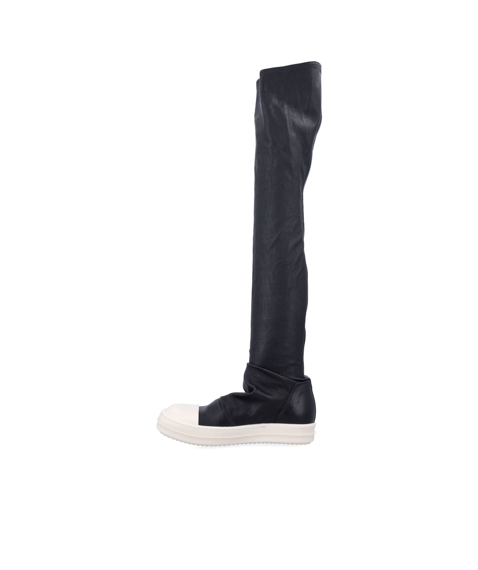 Rick Owens Round-head Boots In Black