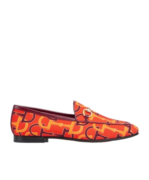 Gucci Jordaan Loafers In Orange