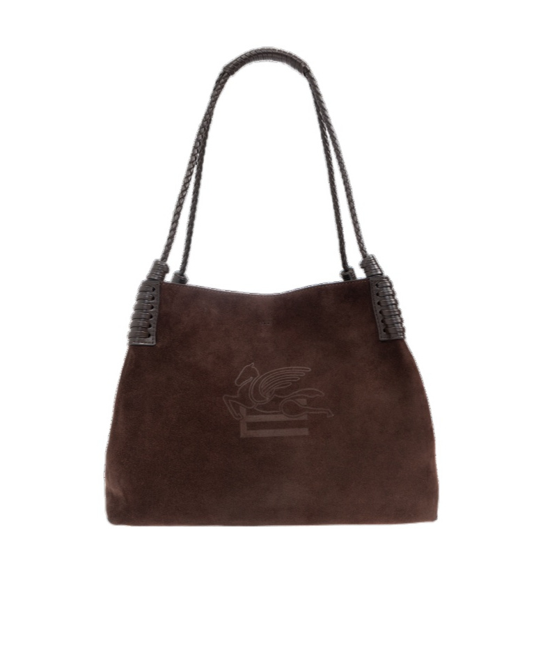 Etro Shoulder Bags With Dual Handles And Rectangular Shape In Burgundy